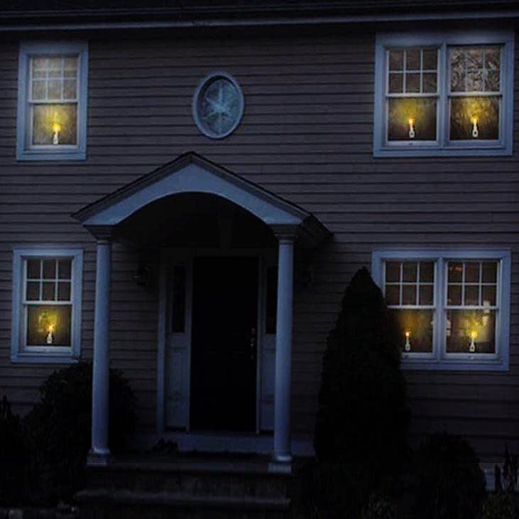 Touch Of ECO Solar LED Flameless Window Candles with Suction Cup – White