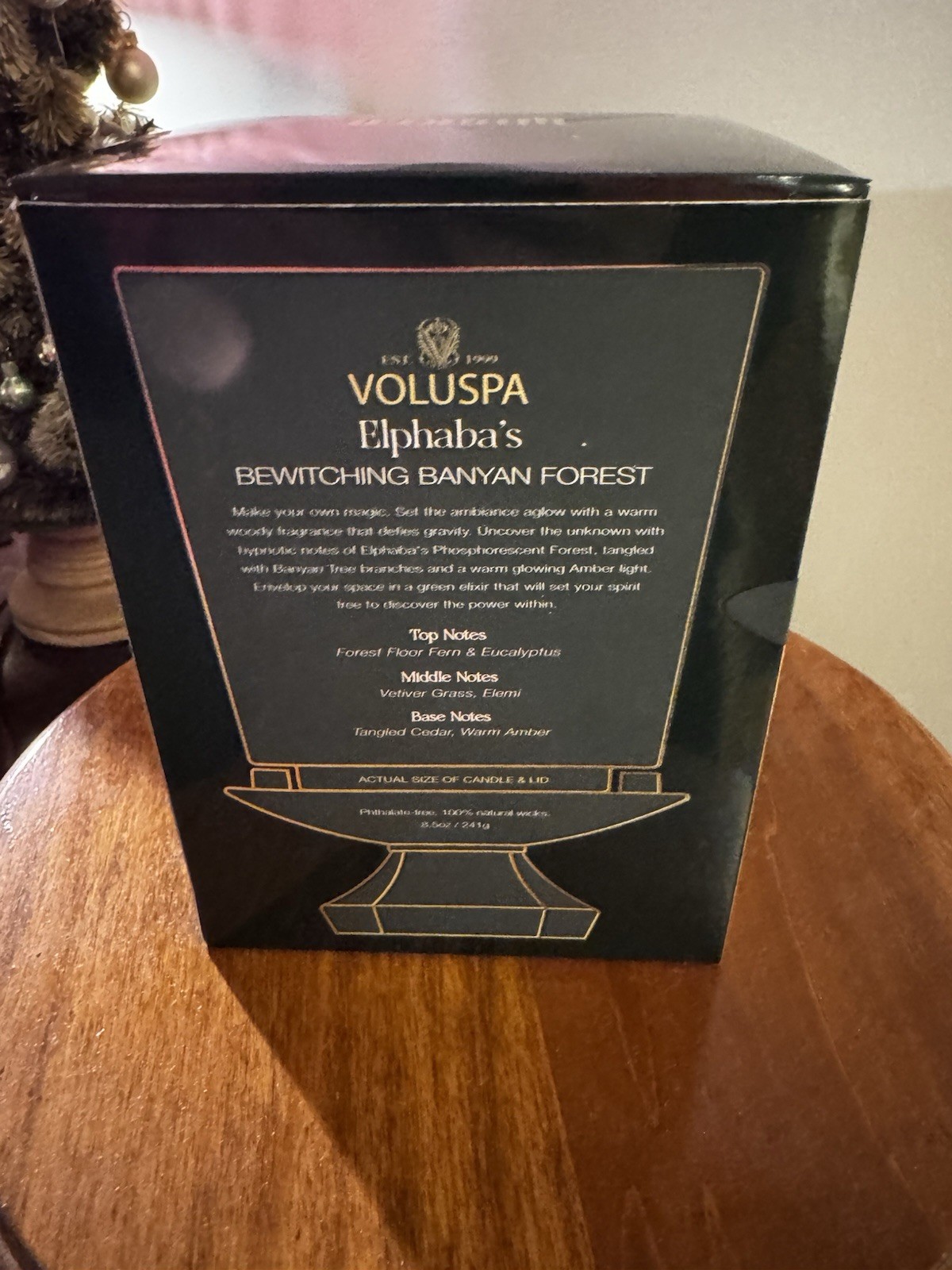 Voluspa Elphaba Wicked Collab Bewitching Banyan Forest Candle 8.50z / 241g NEW