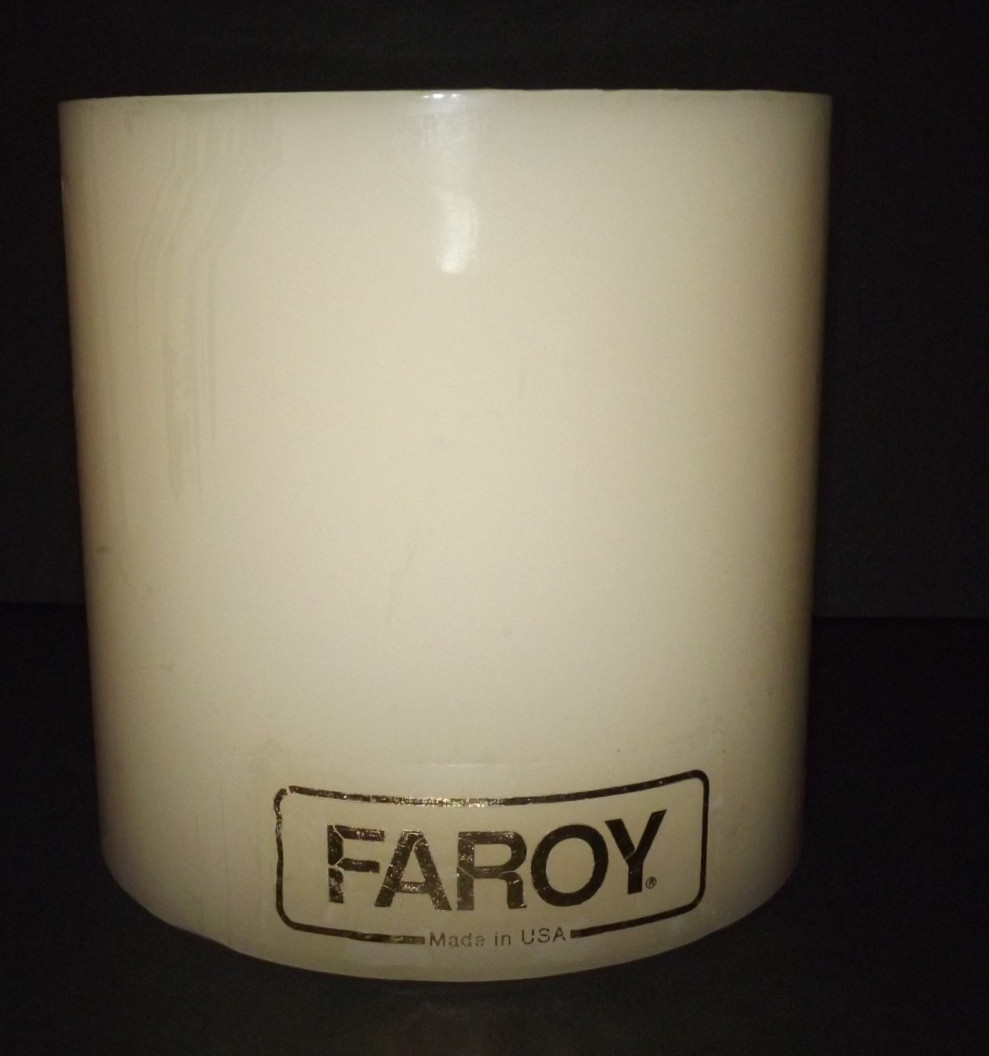 FAROY 3 Wick Pillar Candle 6″ x 6″ White Vanilla Scented New In Original Box