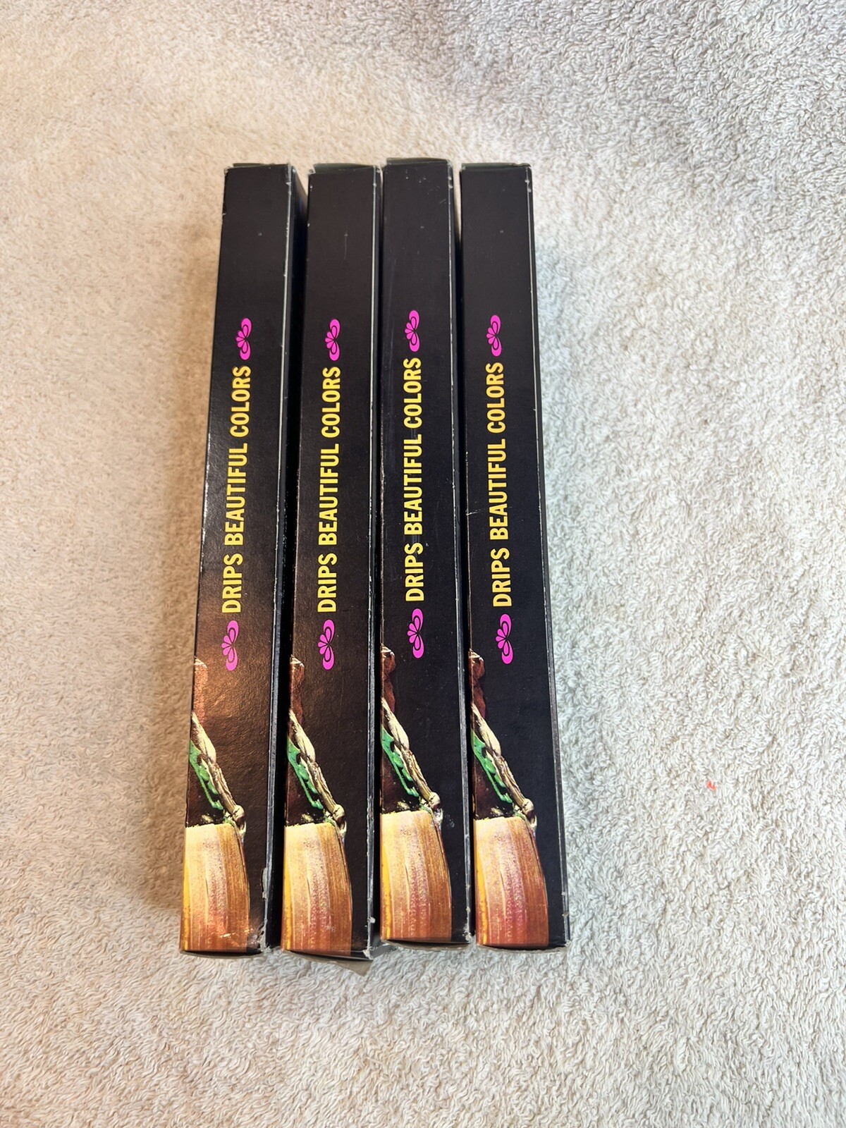 10″ Taper Color Lite Colorful Drip Candles Lot 7 Multi Color Candles