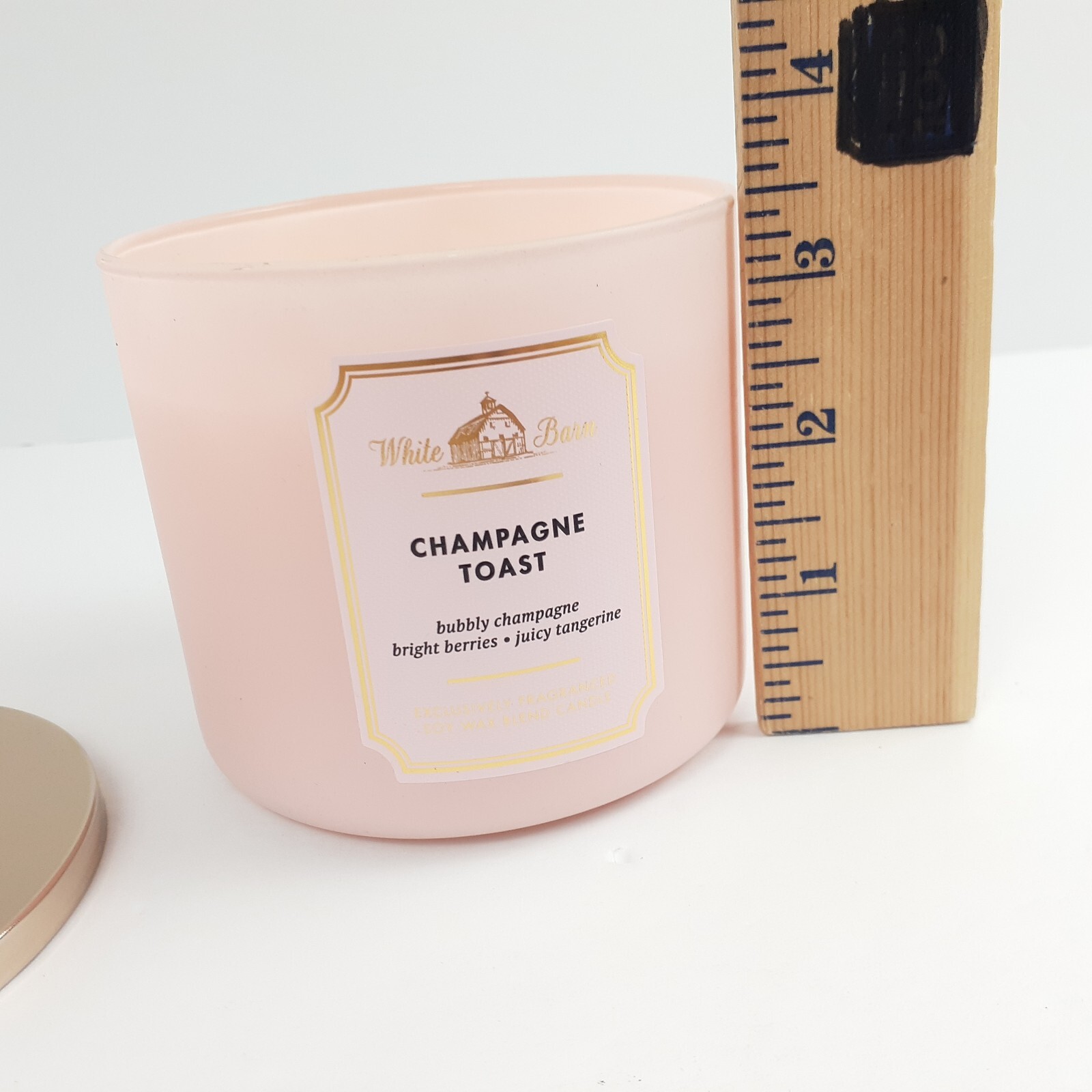 White Barn Champagne Toast Scented 3 Wick Candle Burns 25-45 Hrs 14.5oz