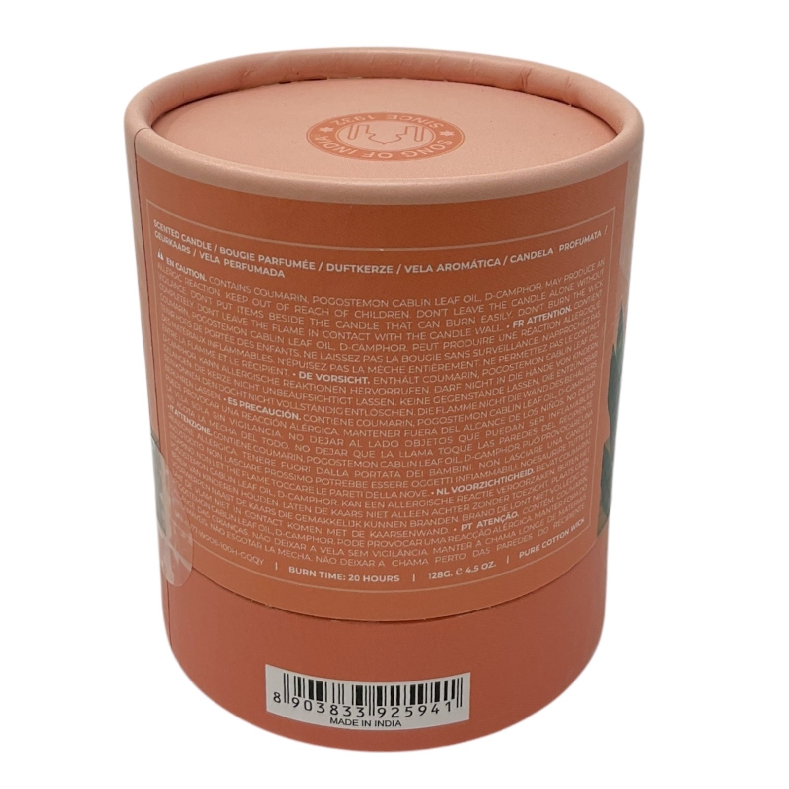 Song of India Moonshine Yoga Celestial Sage Scented Soy Candle 120g Made India