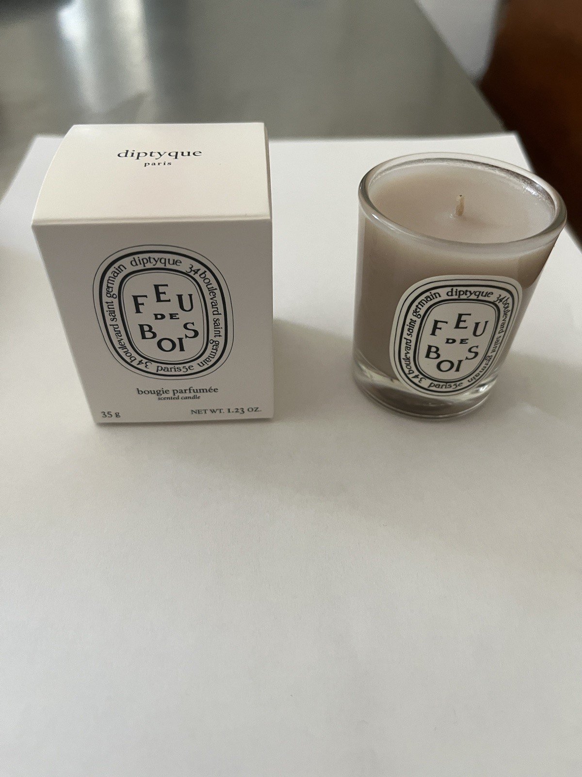 Diptyque Feu De Bois (Wood Fire) Bougie Parfumee (Candle) 1.23 oz Brand New
