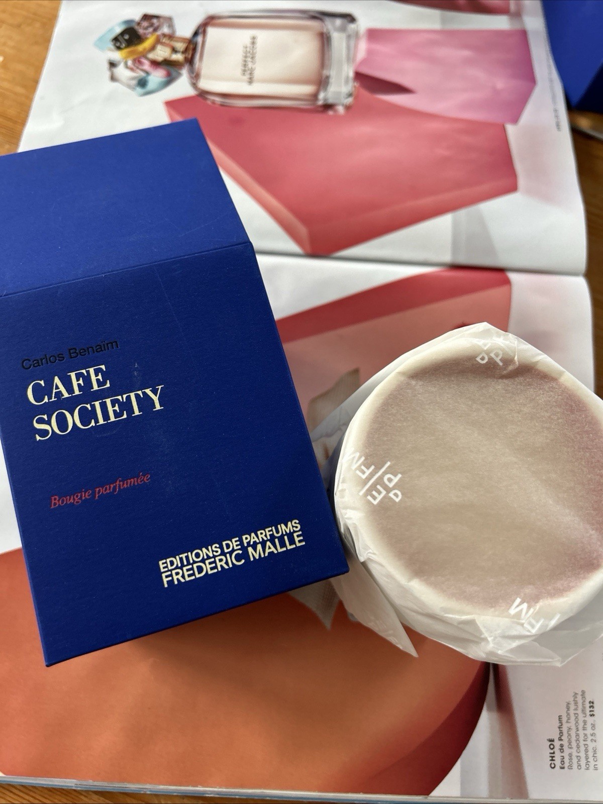 Frederic Malle Cafe Society Perfumed Candle (7.5oz/220g ) Brand New In Box