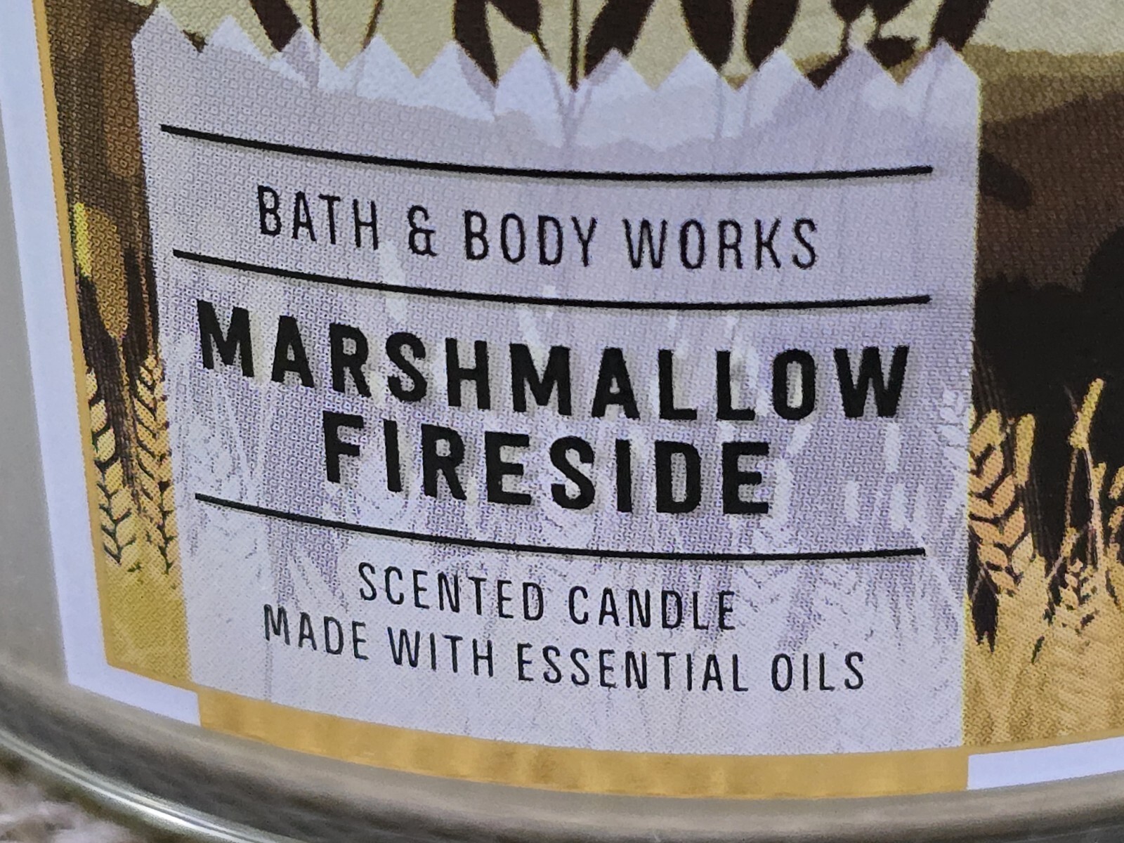 Bath & Body Works MARSHMALLOW FIRESIDE 🔥 3 Wick WHITE BARN Candle 25-45 Hrs YUM