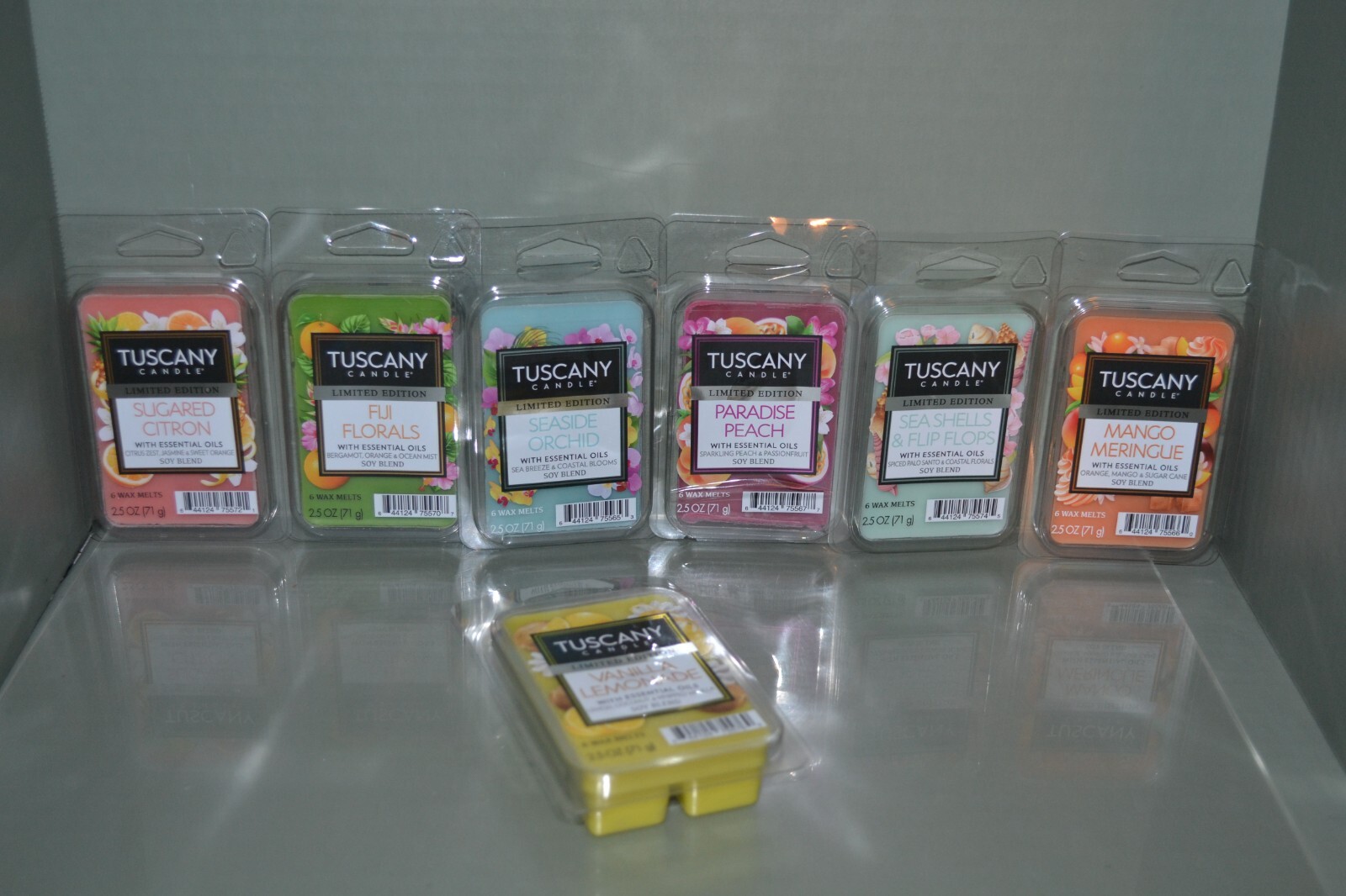 (7) Tuscany Candle Wax Melts Cubes, Limited Edition 7 Different Scents 6 In Each