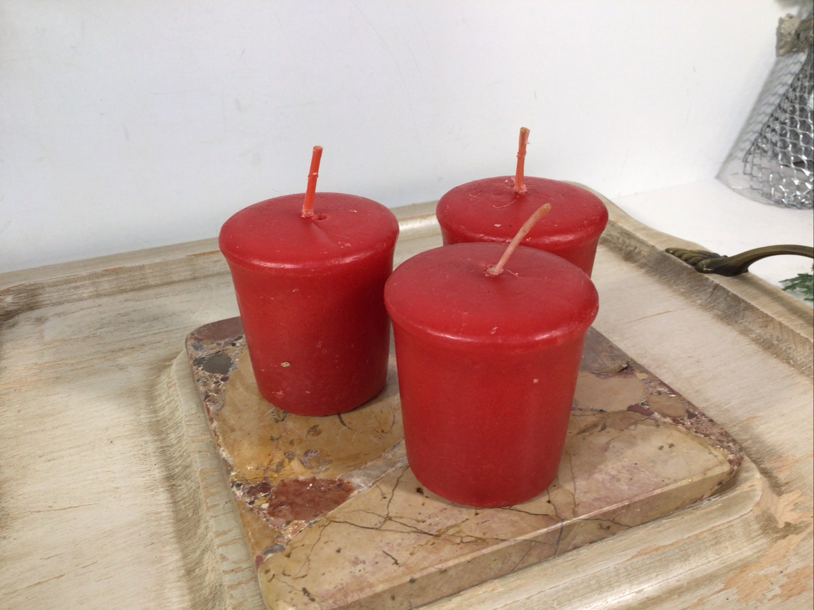 Yankee Candle “Home For The Holidays” ~Lot Of 3~Votive Size 1.75 oz~Retired~READ