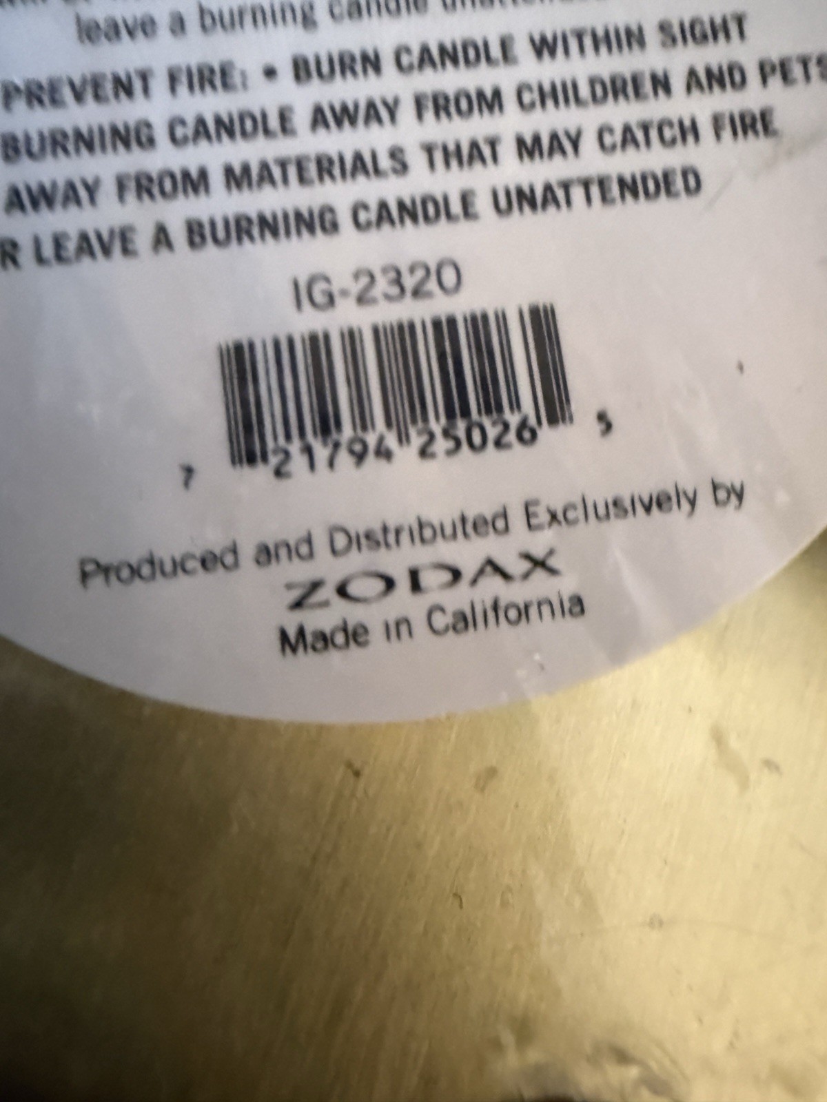 Cortina Candle Tobacco Flower Scented Candle 48 Oz. Medium 120 Hours Burn New