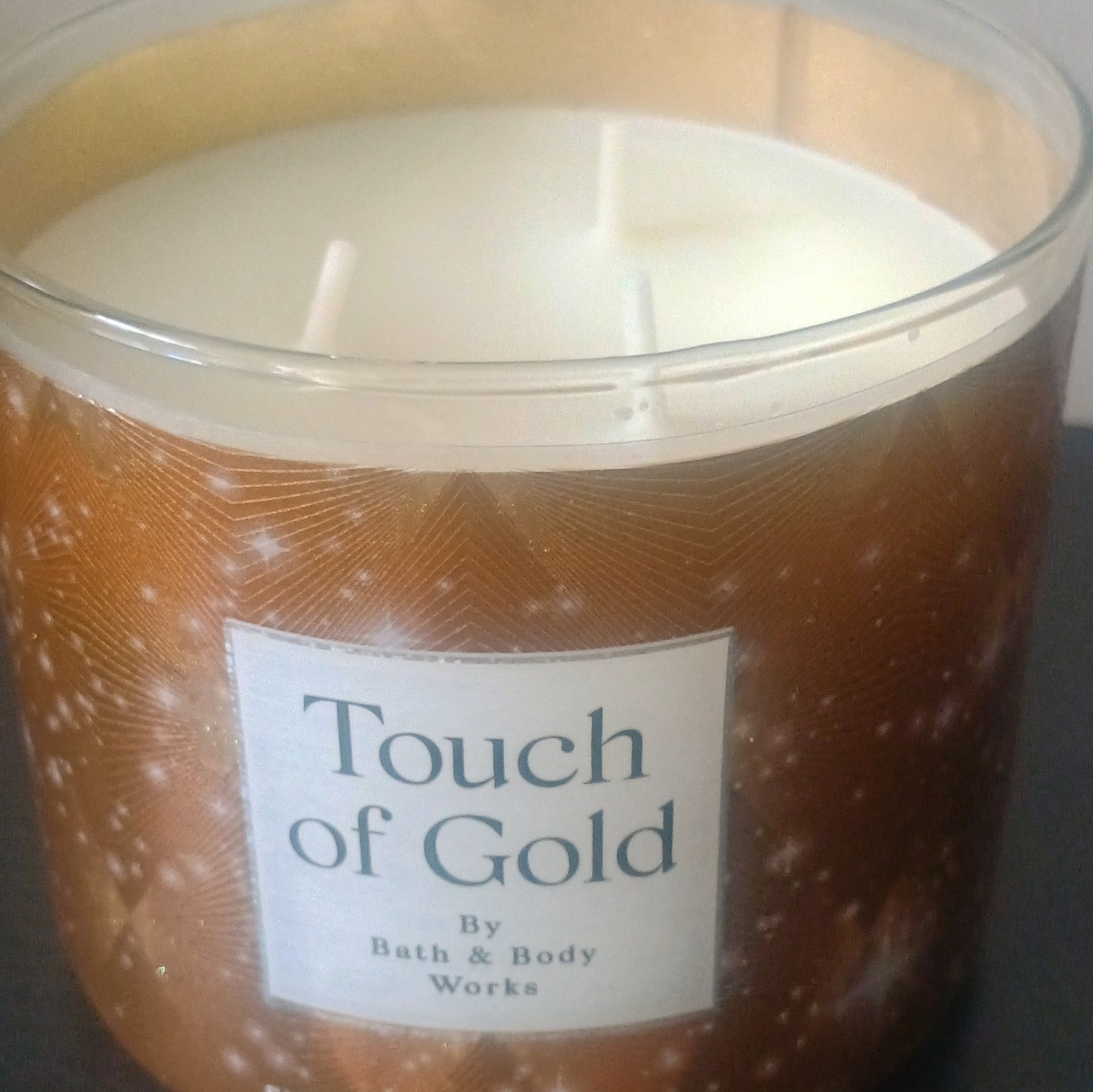 Bath & Body Works Touch of Gold 3-Wick Scented Jar Candle 14.5 oz 25-45 hrs