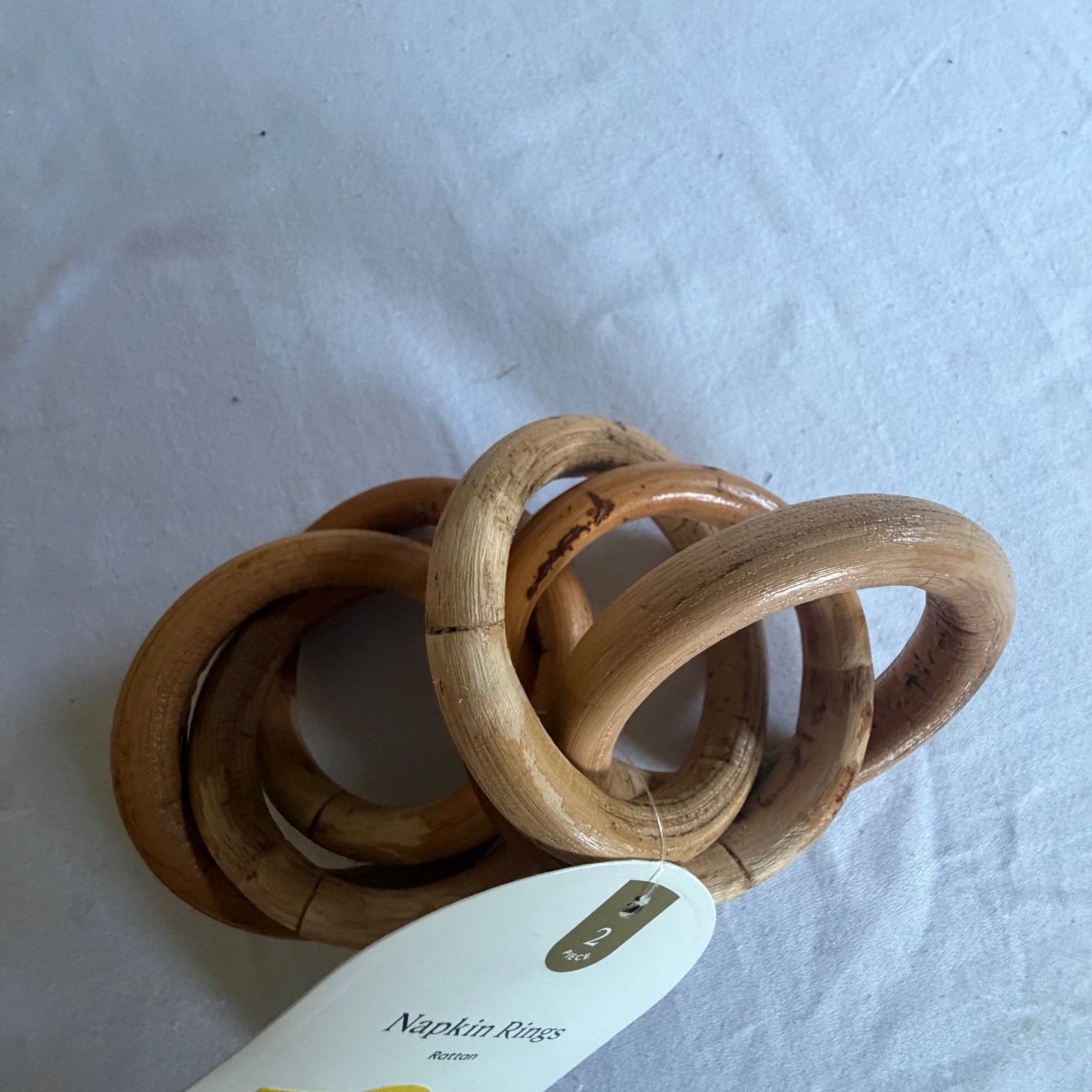 Threshold Lot Arch Pillar Candle Set of 2 and Set of 4 Napkin Rings Modern Decor