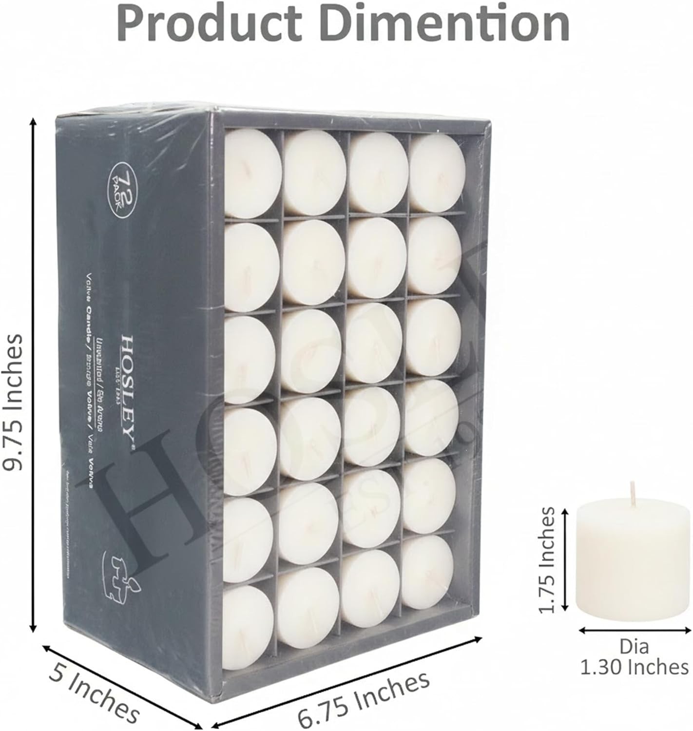 Unscented White Votive Candles, 72-Pack – Clean-Burning, Long-Lasting 10-12 H…