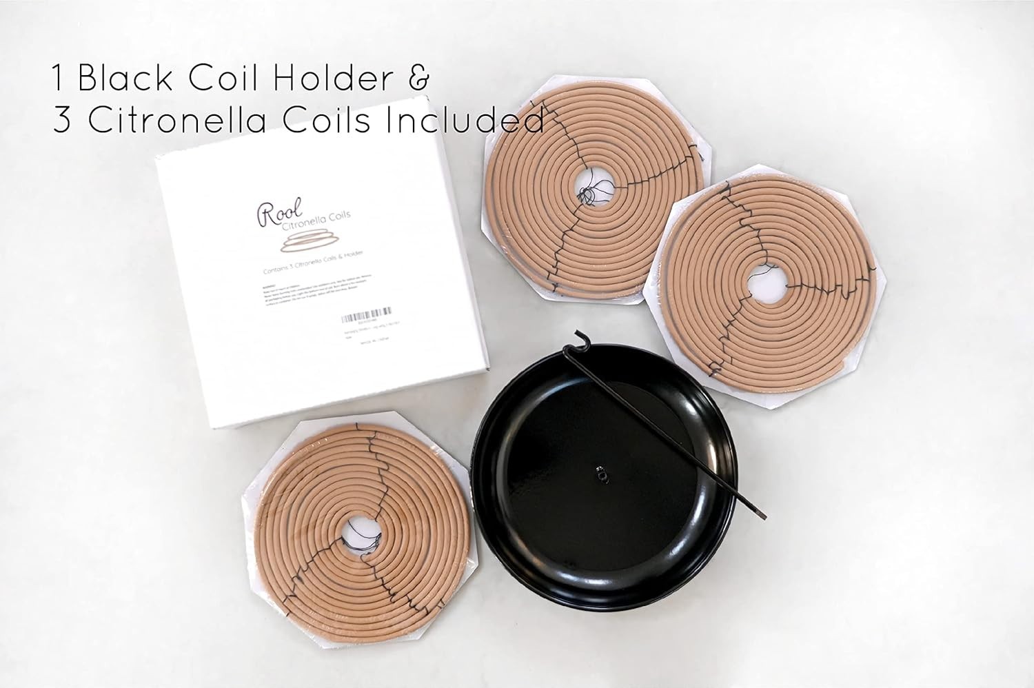 Citronella Incense Coils & Holder Set
