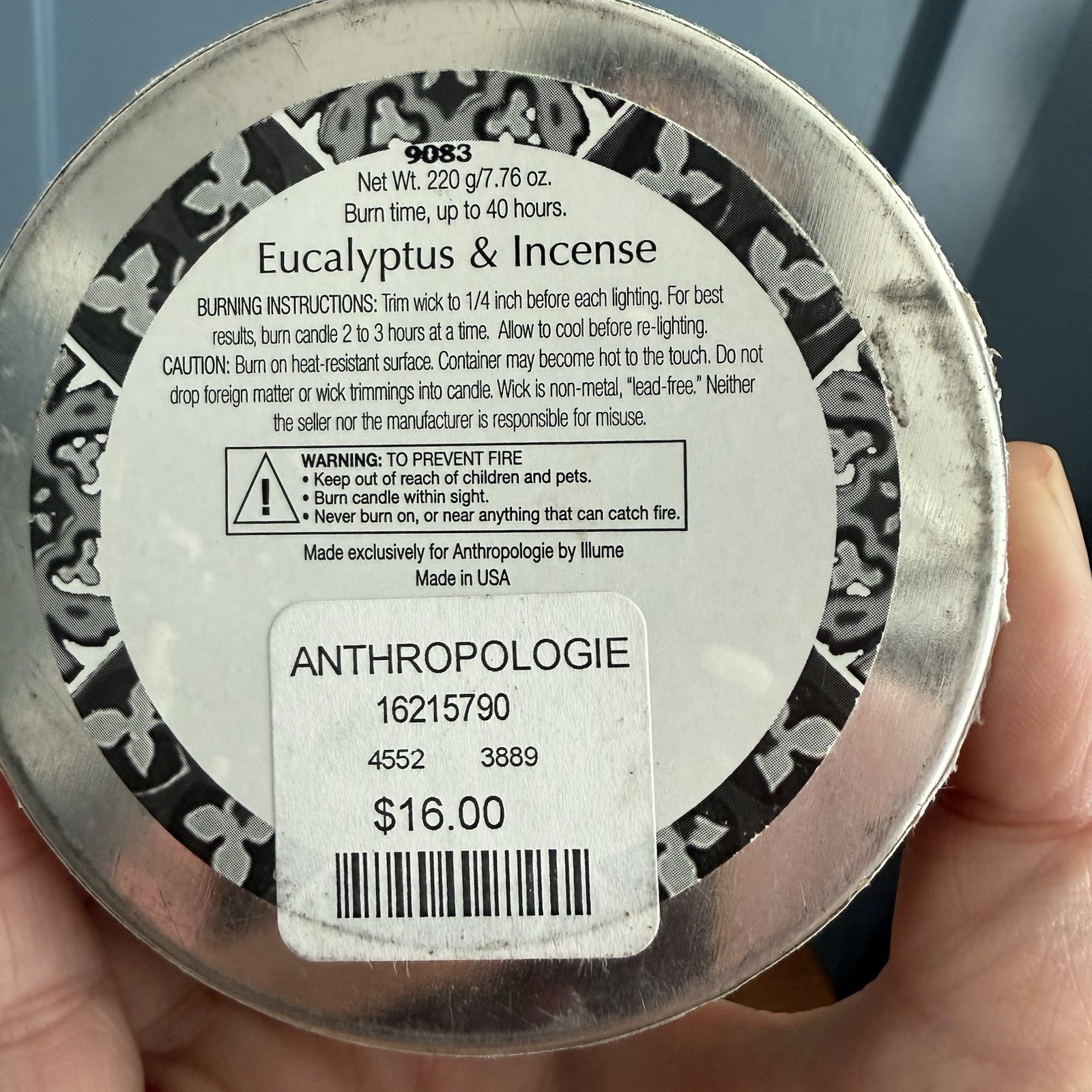 Anthropologie Illume Candles Lot 3 Discontinued Magnolia Ylang Eucalyptus New