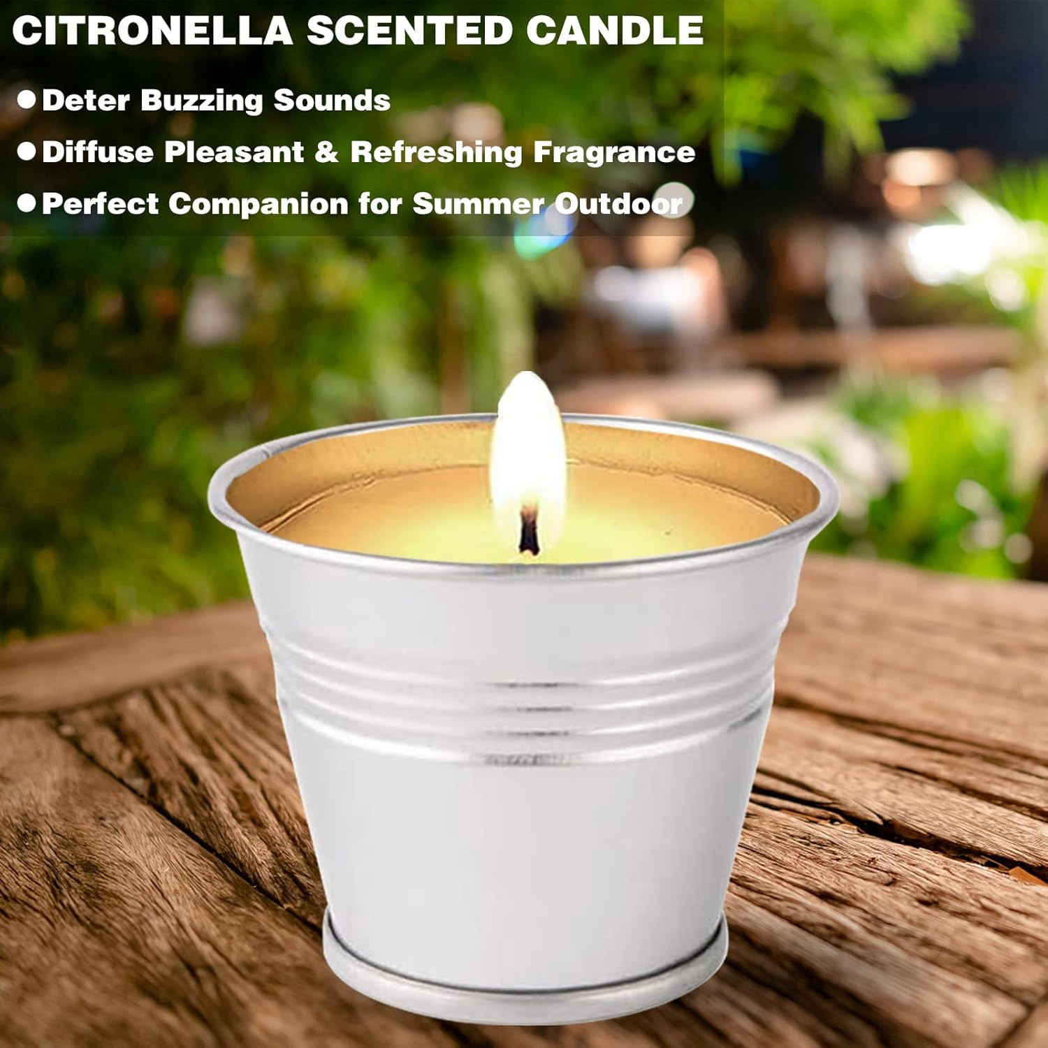 Citronella Candles Outdoor, 12 Pack Citronella Candle Set Made with Citronella O