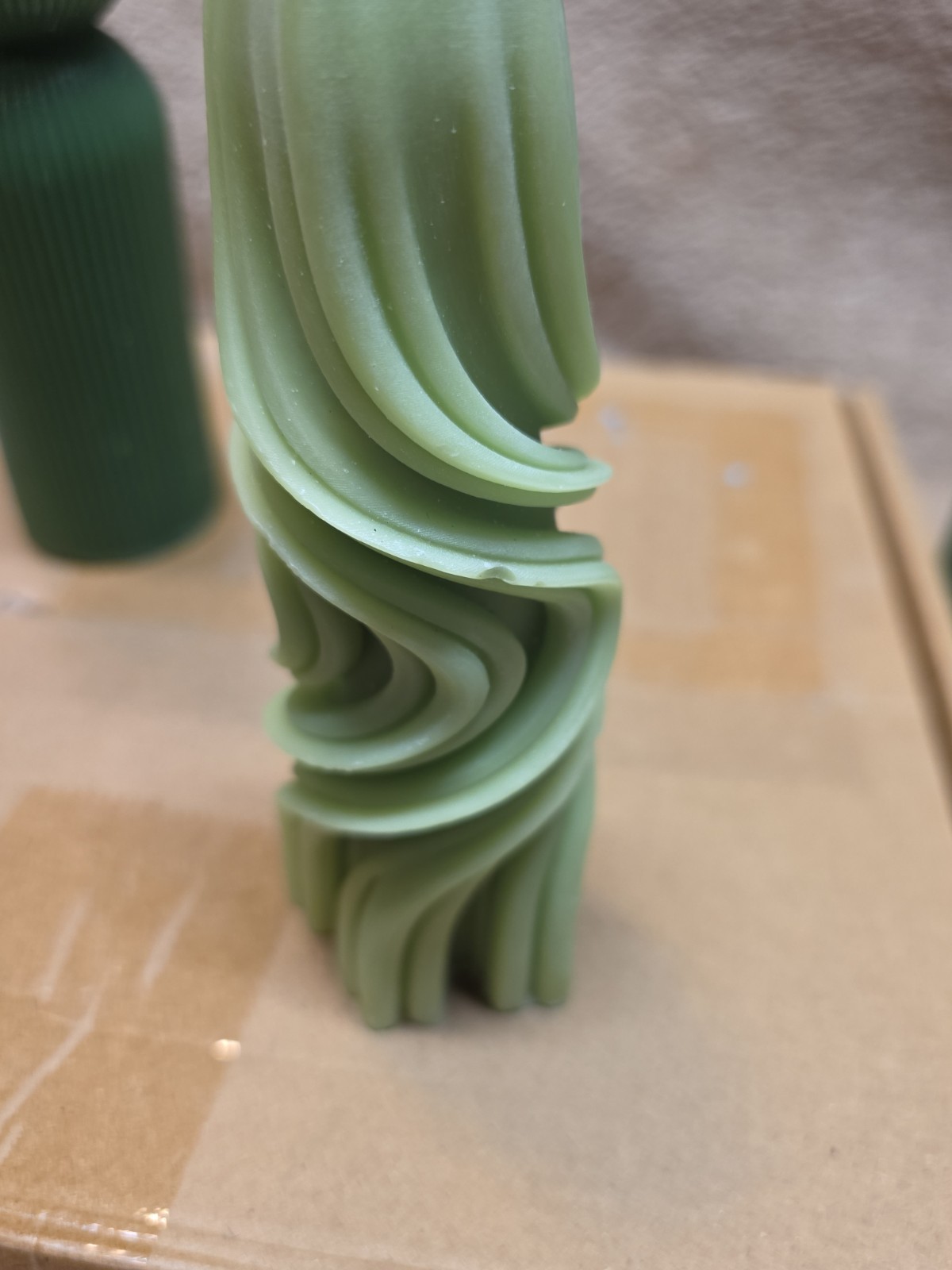 Threlaco 6 Pcs Pillar Candles Decorative Modern Aesthetic Ribbed Candle Set C…