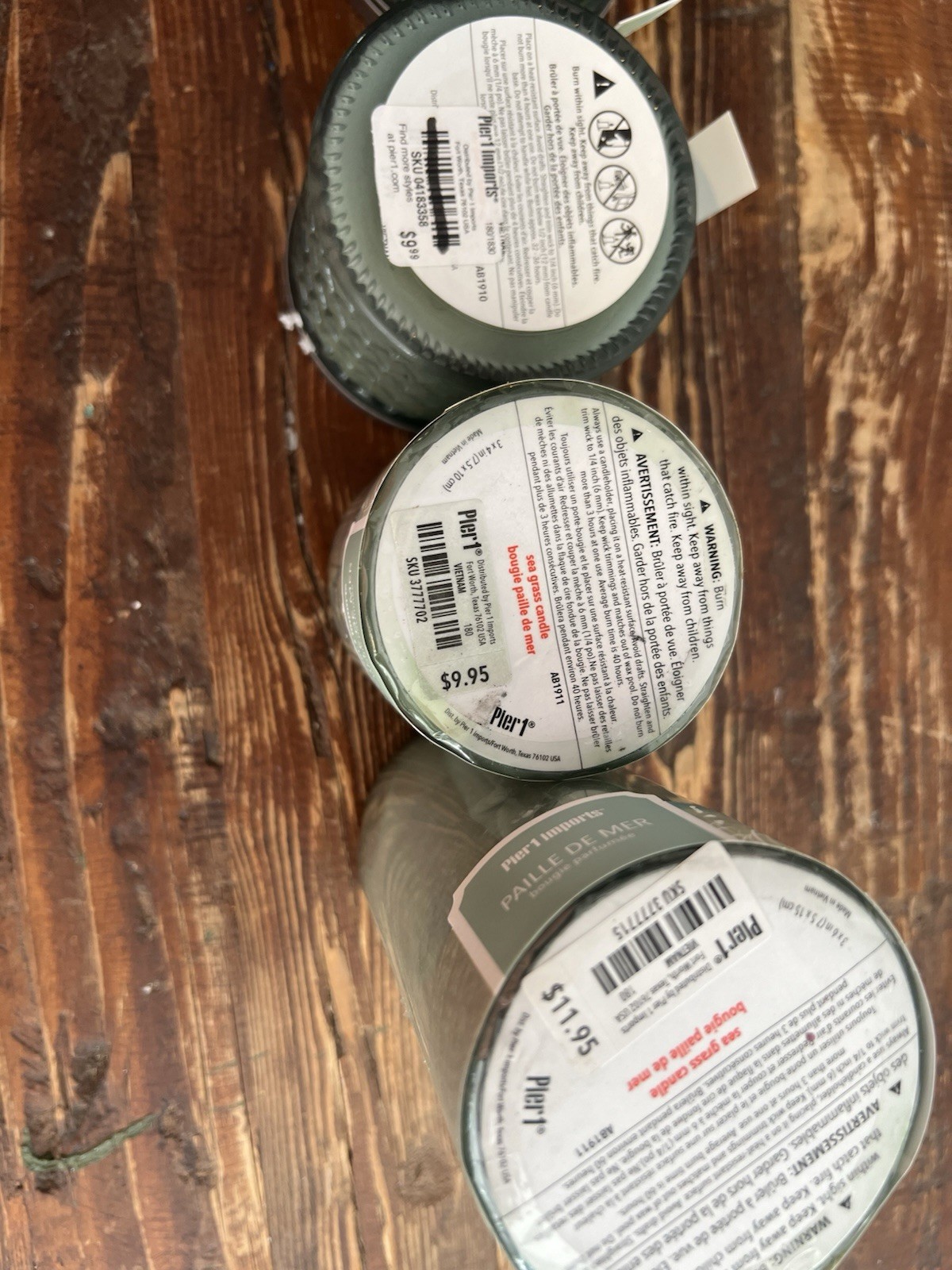 Pier One “sea Grass” Candle And Scent Collection. All Brand New With Tags.