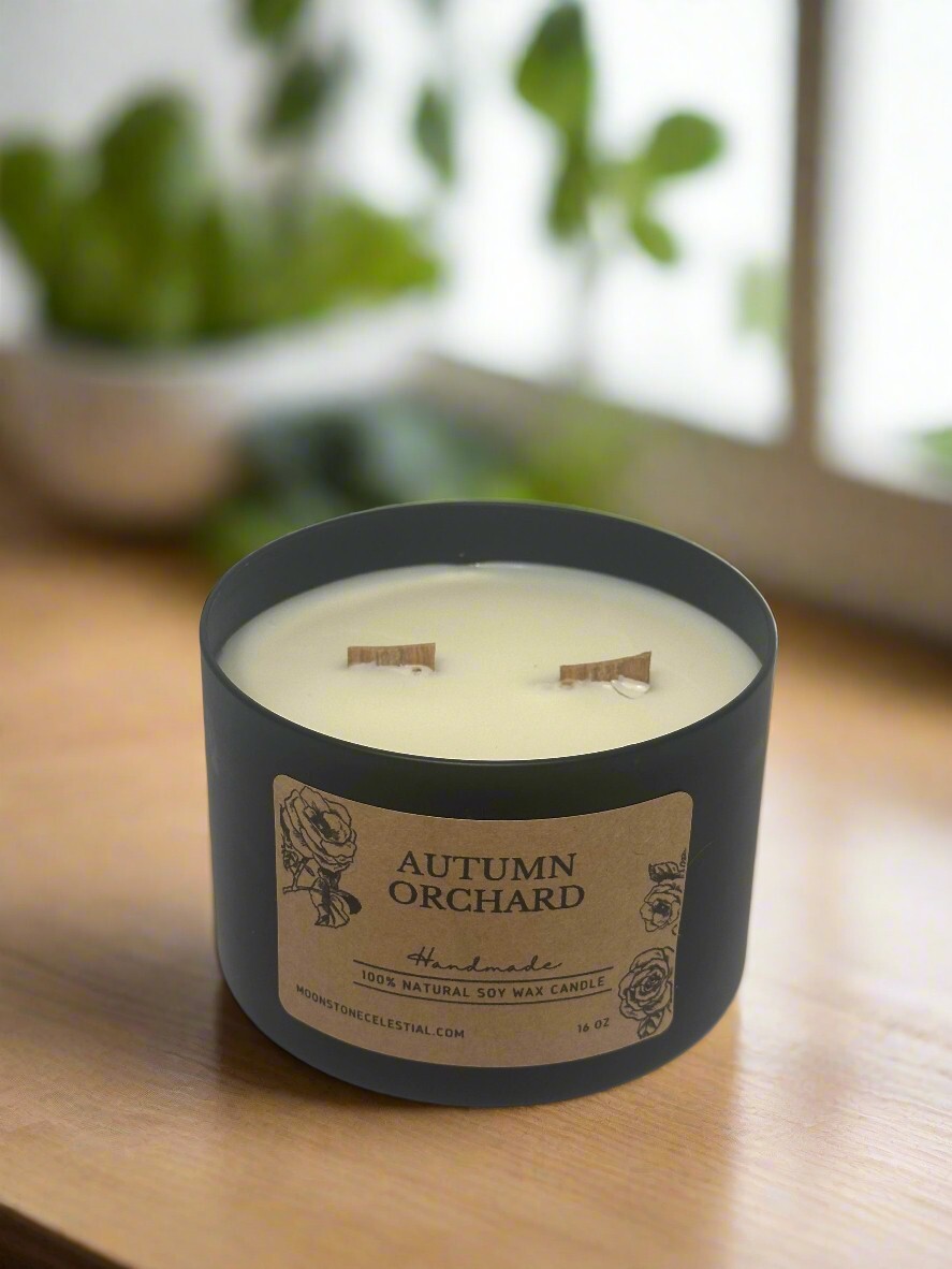 16 oz Dual Wood Wick Soy Wax Candle, Assorted Scents, Scented Candles