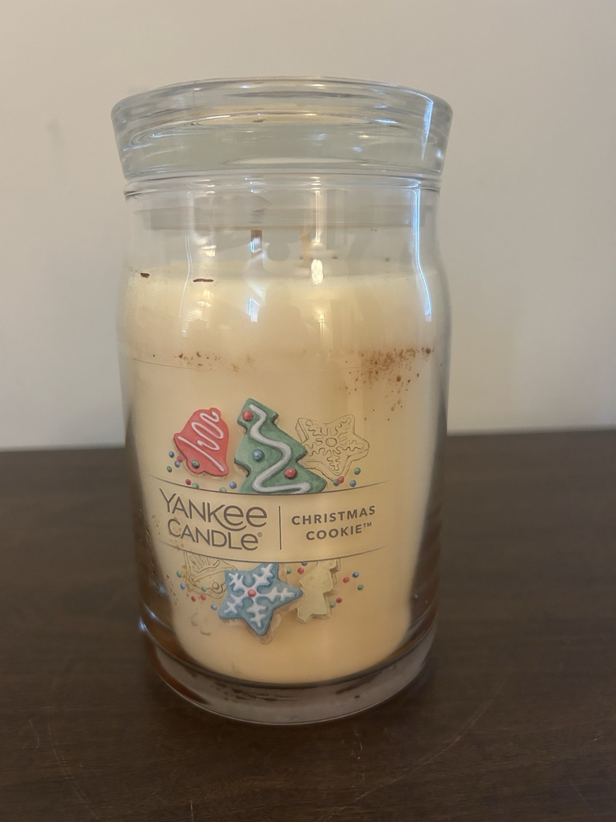 Yankee Candle CHRISTMAS COOKIE 20 Oz Large 2 Wick Jar Candle READ