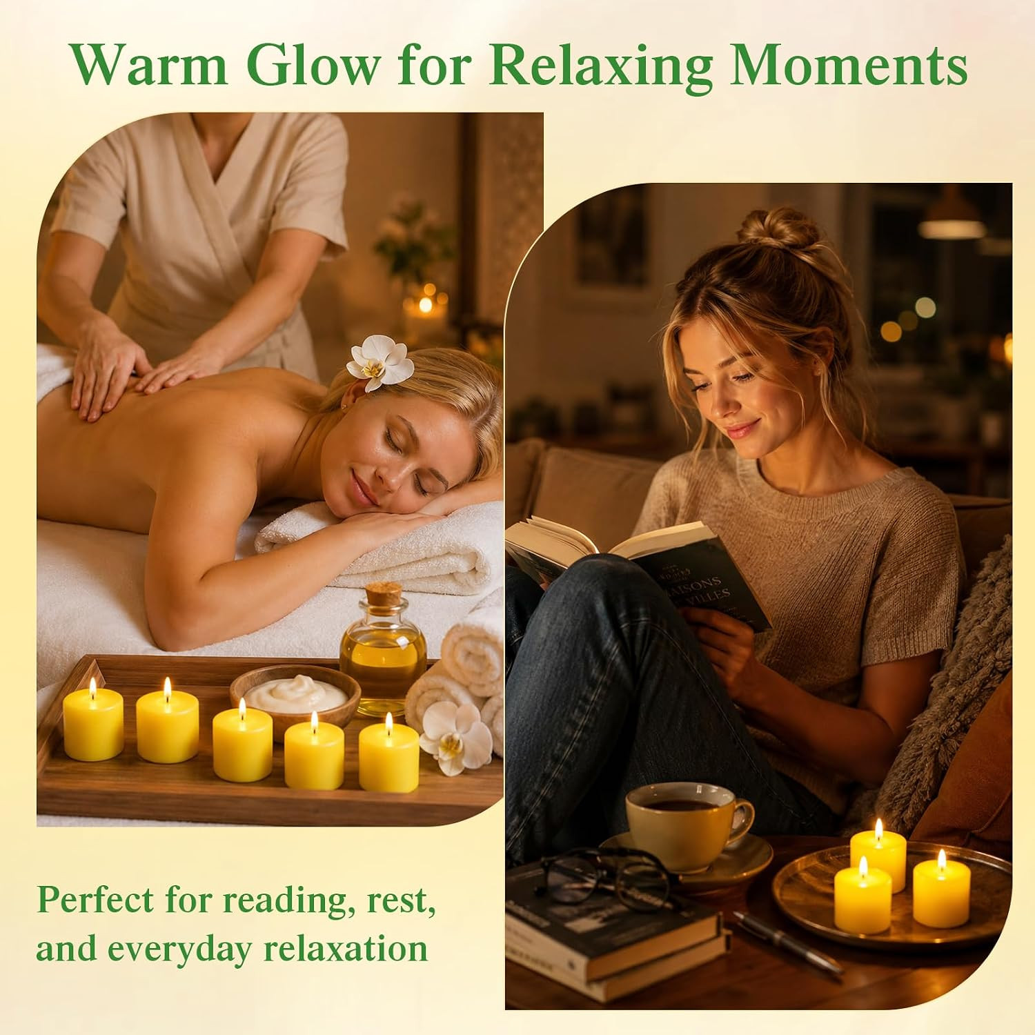 Citronella Pillar Candles for Outdoor Use, 12-Pack | Made with Natural Soy Wax a