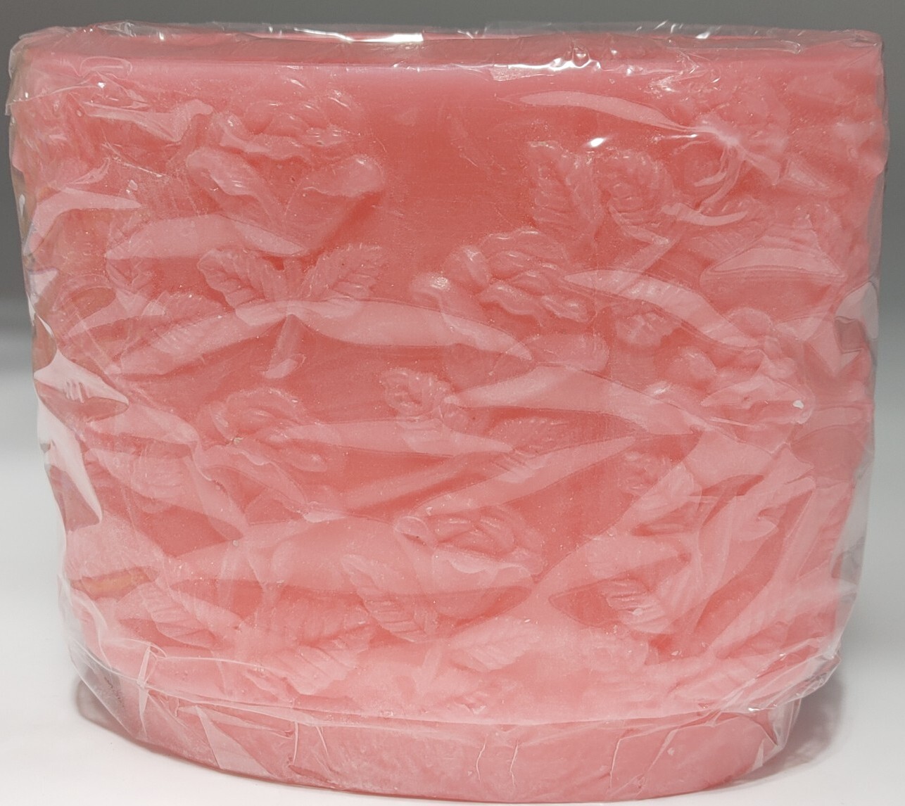 Casa Lumina Rose Scented Oval Floral Carved Candle Large Valentines Gift New
