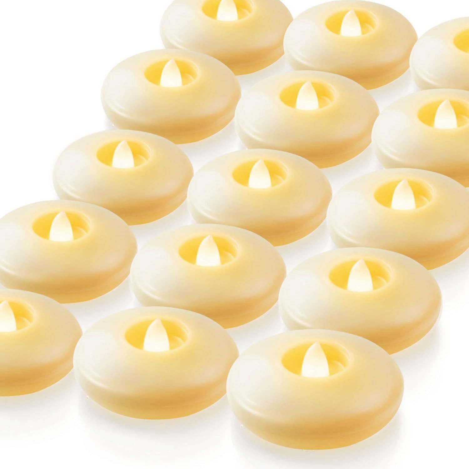 24 Pack 3” Flameless Led Floating Candles, 200 Hour Battery Operated