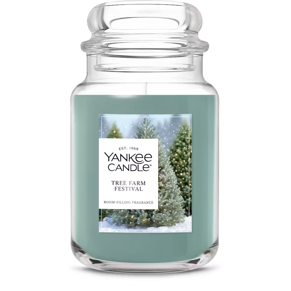Yankee Candle Tree Farm Festival Large Jar Candle 22 oz Brand New HTF!