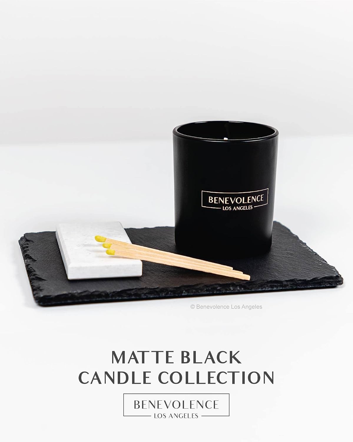 Luxury 8oz Oud Wood Candle in Matte Black Jar – Aromatherapy for Home Decor