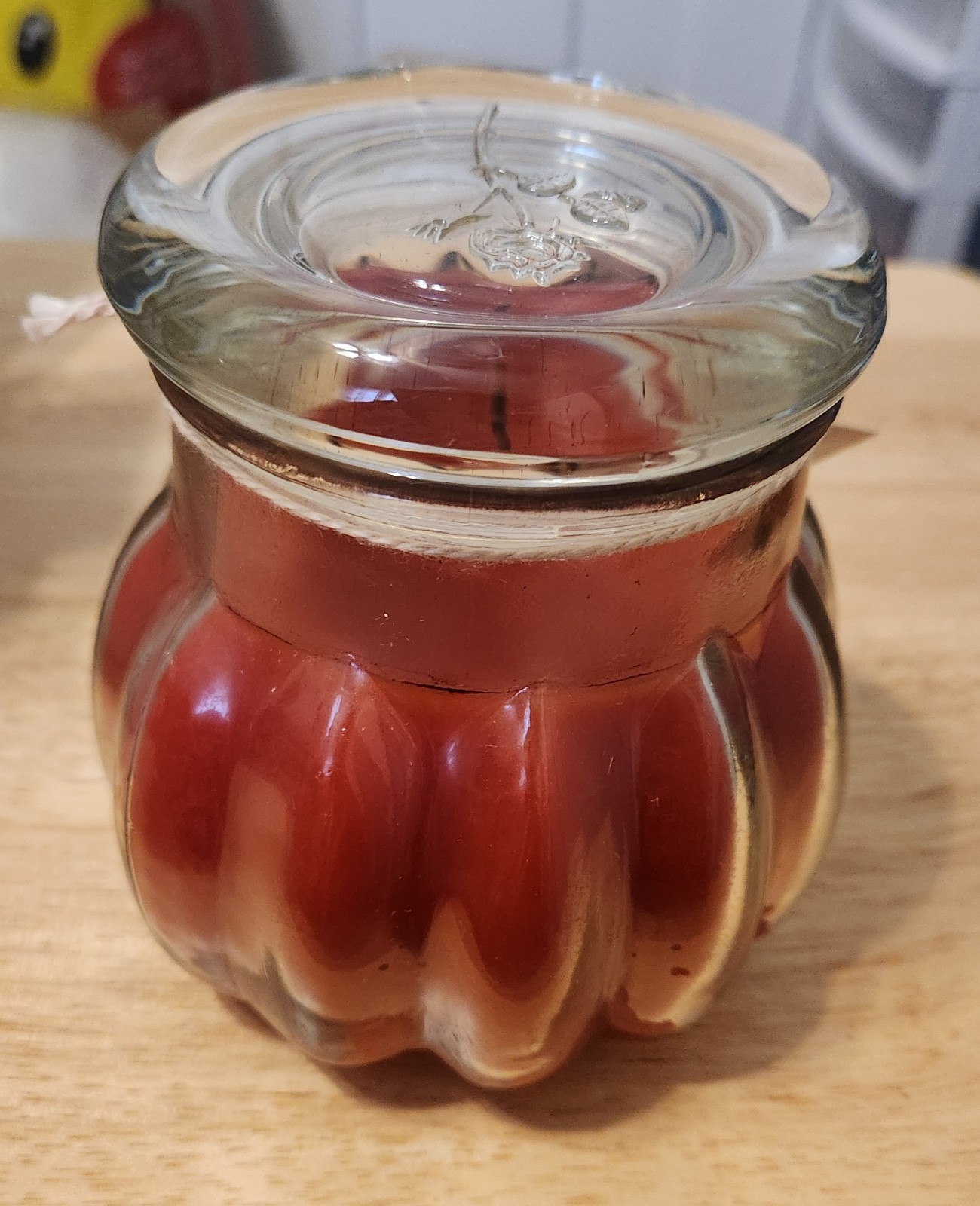 VTG Home Interiors Cinnamon Spice Glass Jar Candle (15 1/2 Ounces) NOS