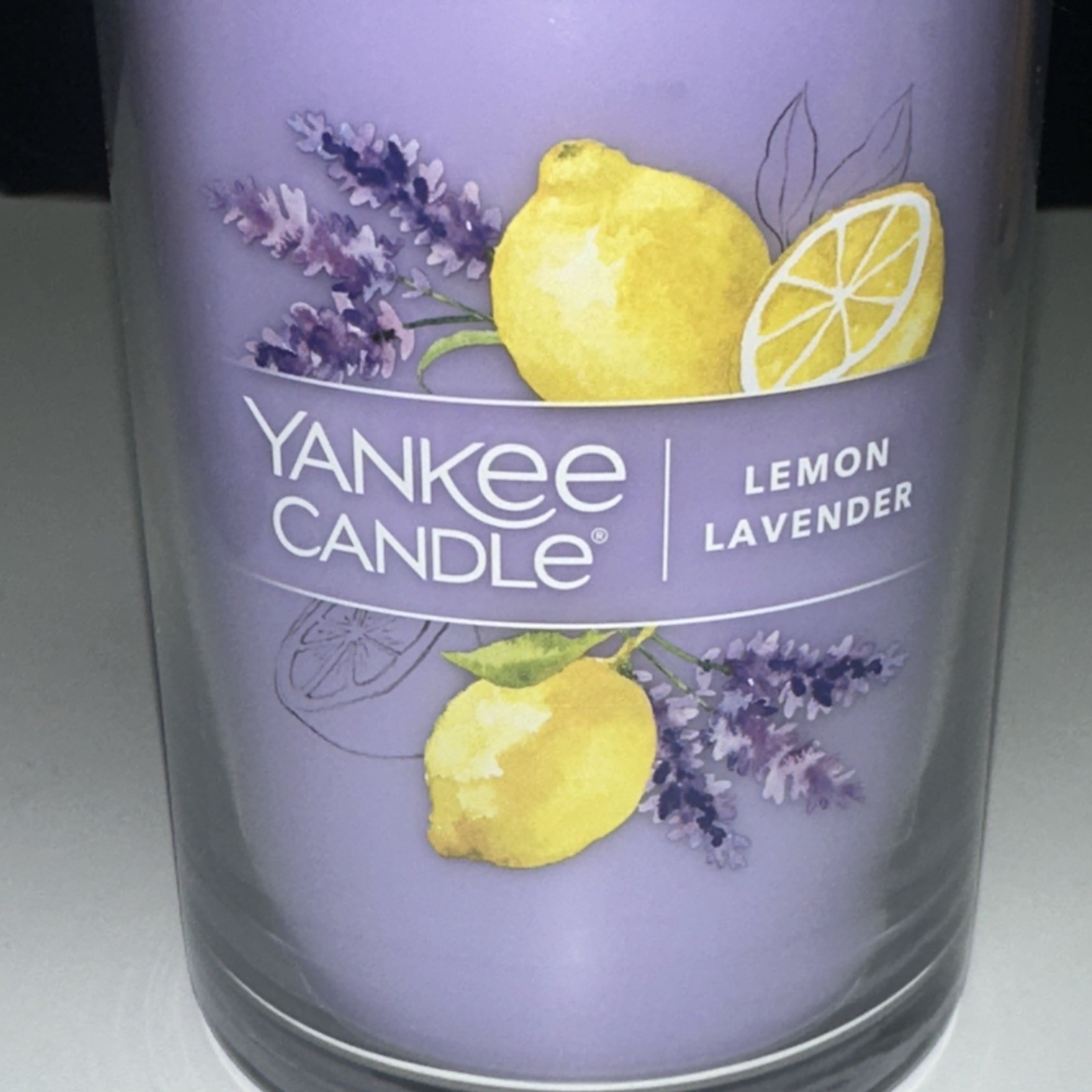LOT OF 2-NEW-Yankee Candle LEMON LAVENDER Large 14.25oz