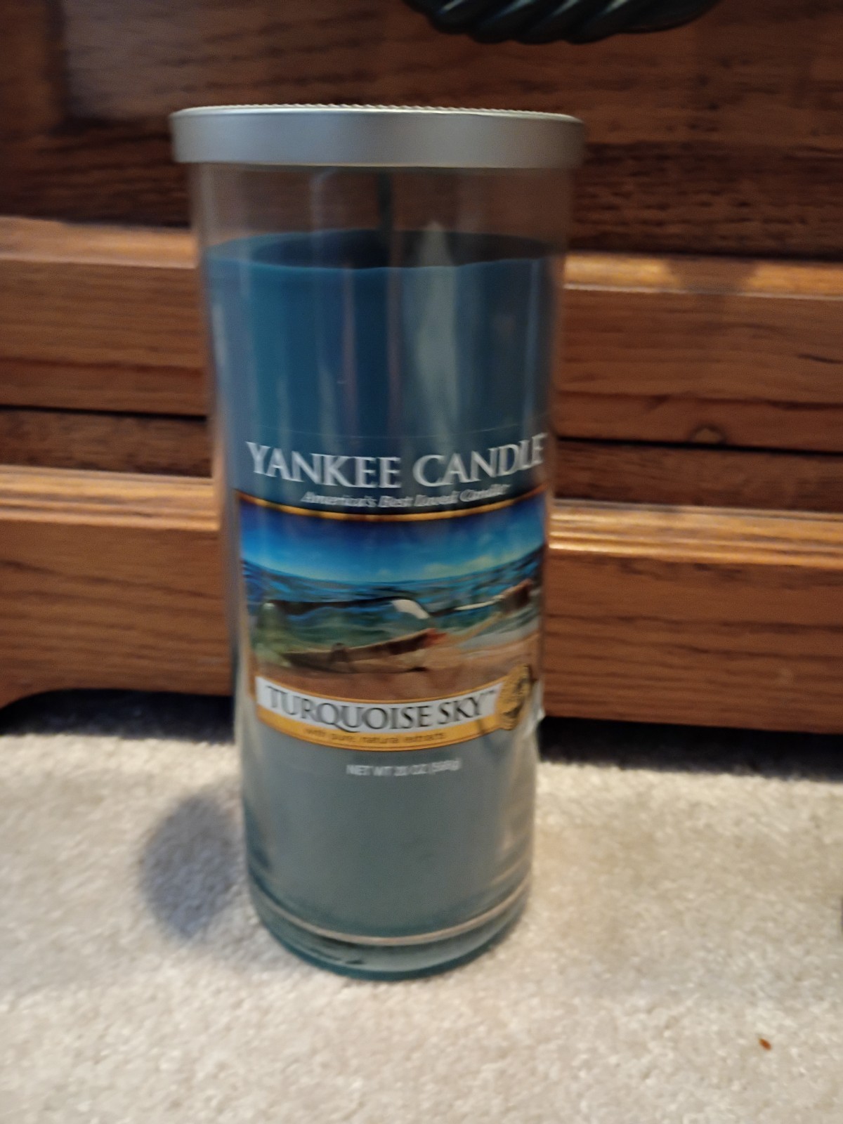*NEW* Yankee Candle TURQUOISE SKY Large 20 oz Pillar Candle