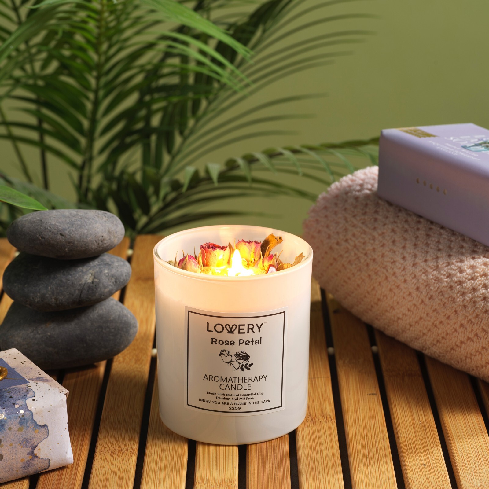 Rose Home Candle, 8oz Luxury Aromatherapy Scented Candle Gift Set,bestseller,