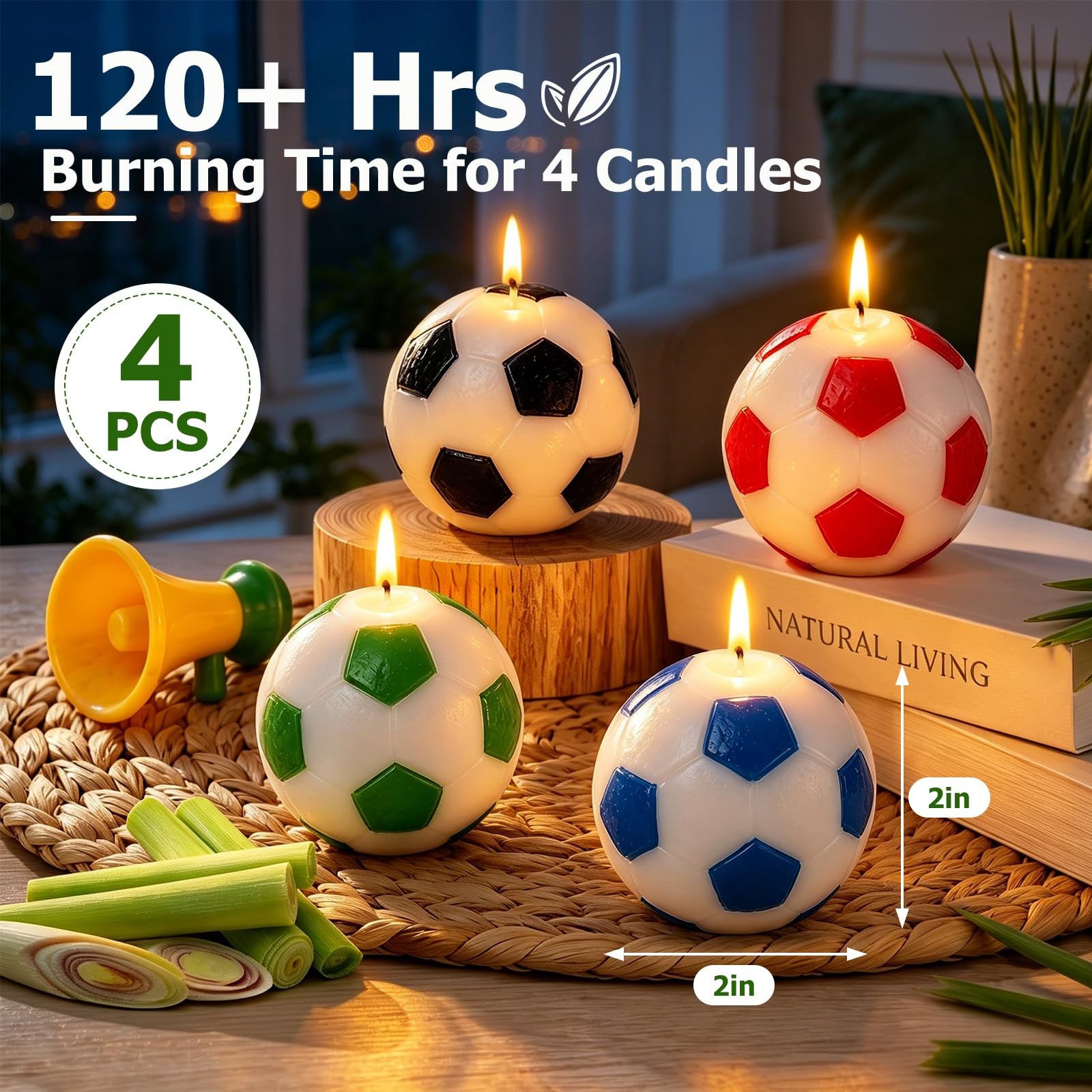 Larger Citronella Candles Outdoor Indoor – Citronella Candles for Patio Outsi…