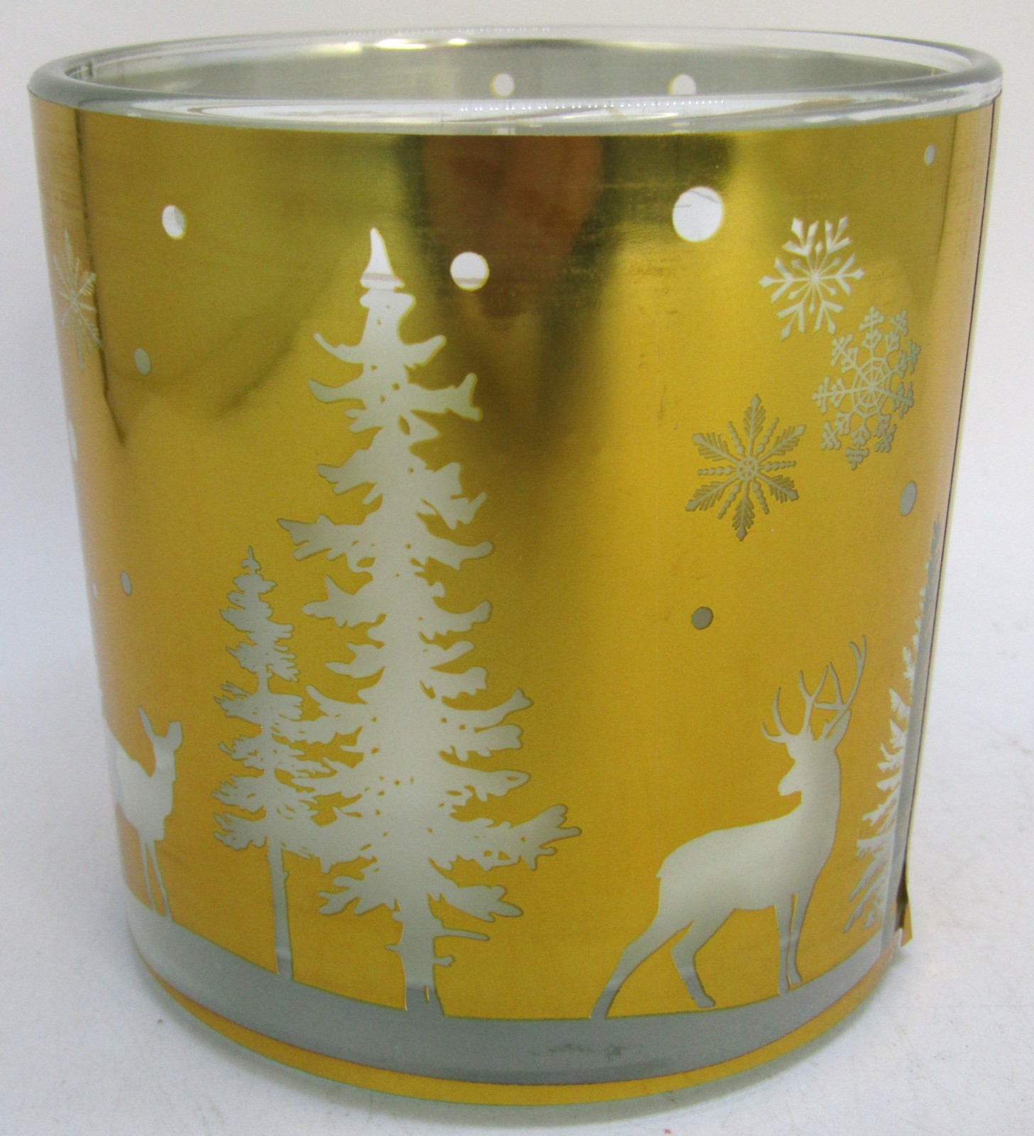 Holiday Style 2-Wick Christmas Theme 13 oz. Jar Candle. Hot Toddy Scent.