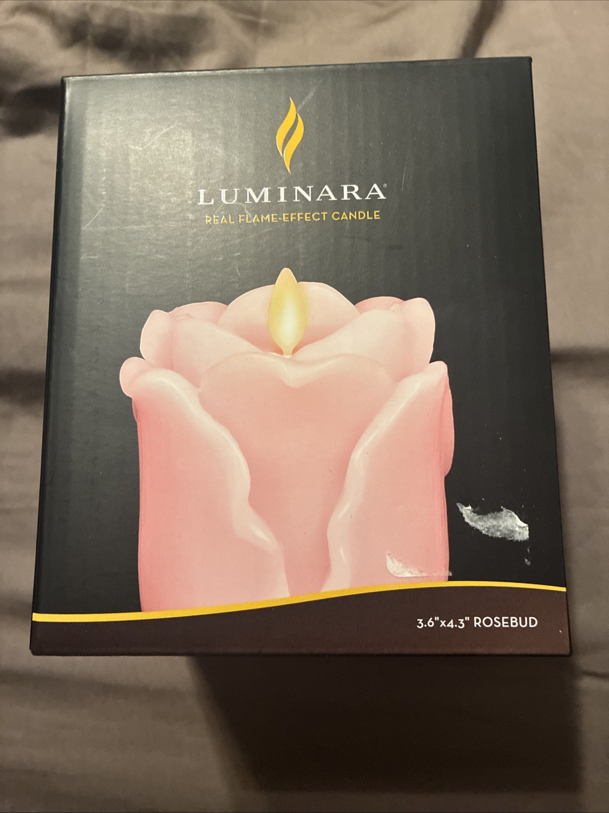 Luminara Real Flame Effect Rose Bud Candle Crystal Rose