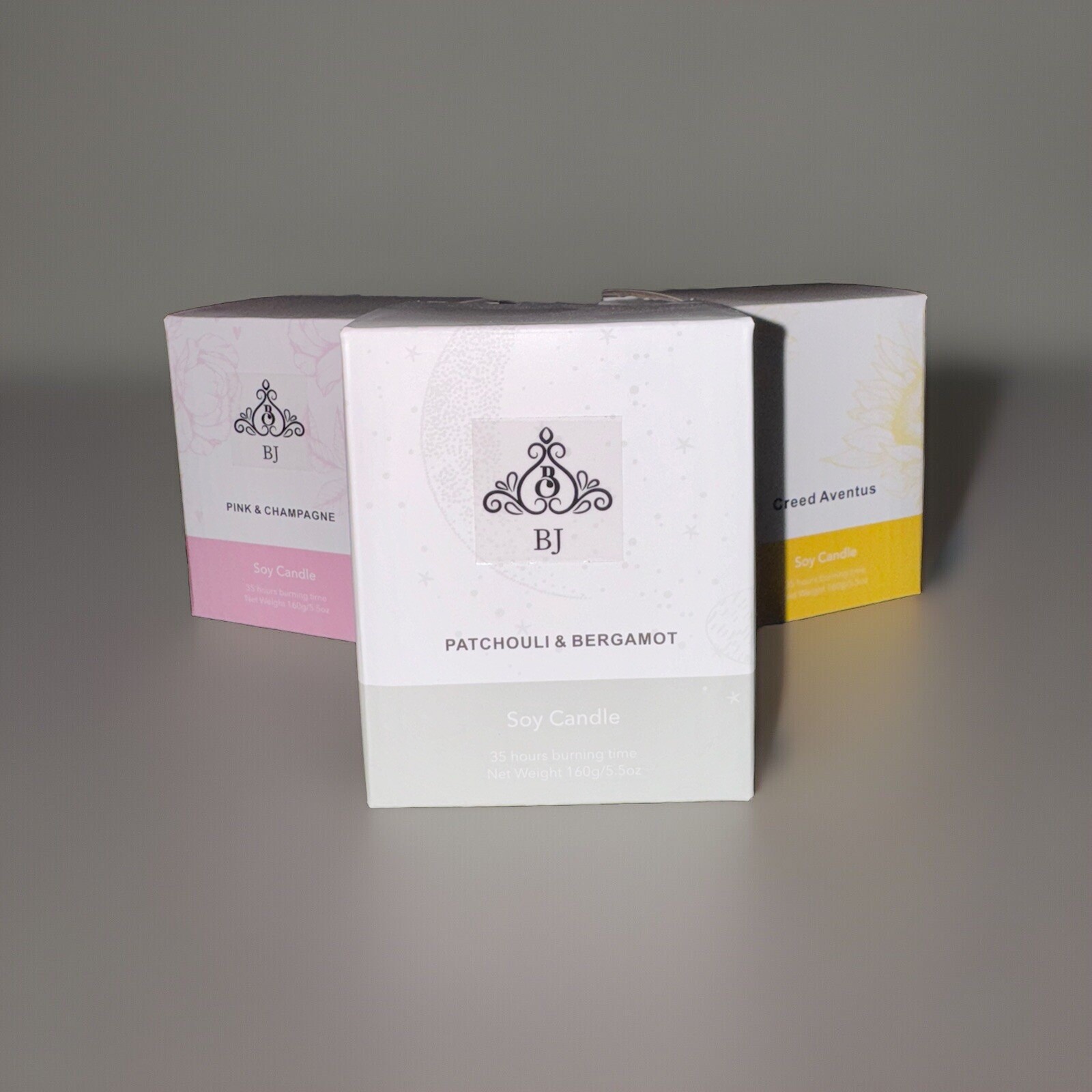Creed Aventus, Pink & Champagne, Patchouli & Bergamot Candles -Free Shipping
