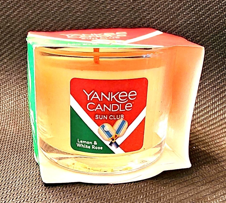 Yankee Candle Sun Club Lemon & White Rose OR Big Apple Christmas Mini Jar U PICK