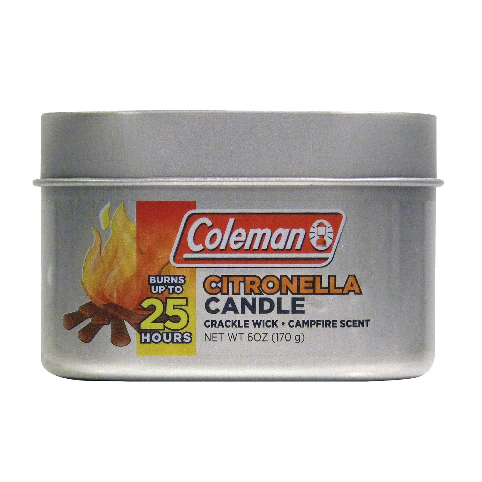 Coleman Campfire Citronella Candle with Wooden Crackle Wick – 6 oz