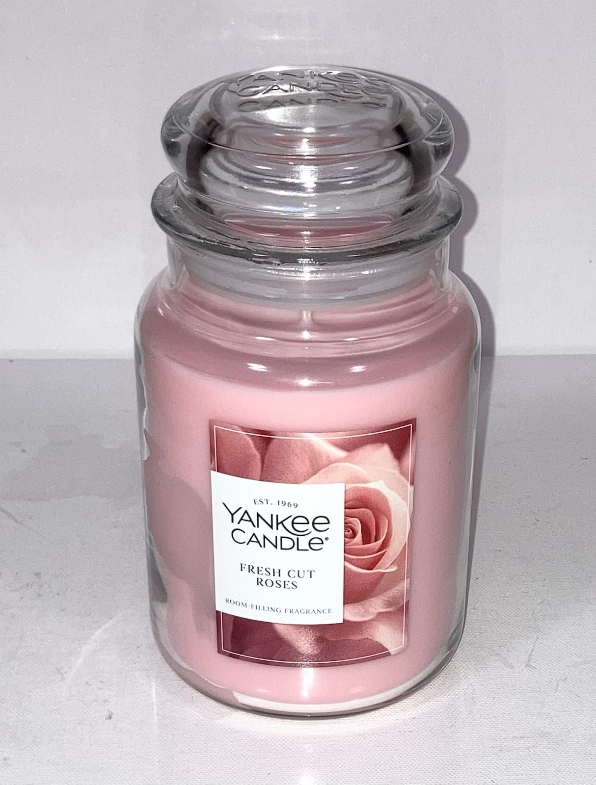 Yankee Candle “Fresh Cut Roses” Single Wick Candle 22 oz NEW