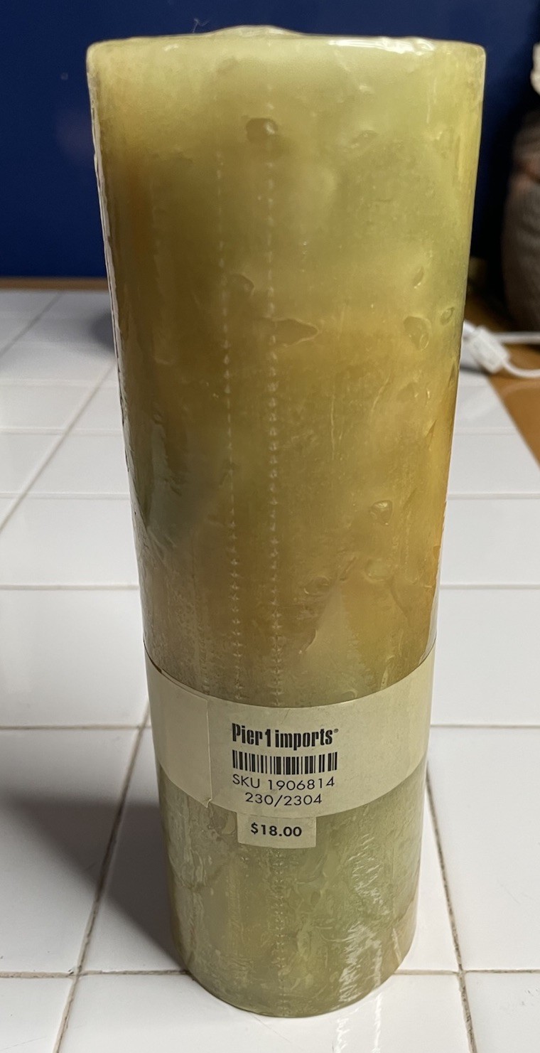 PIER 1 IMPORTS Multiples 9” tall Candle tuscan herb, clove, lemon basil NEW