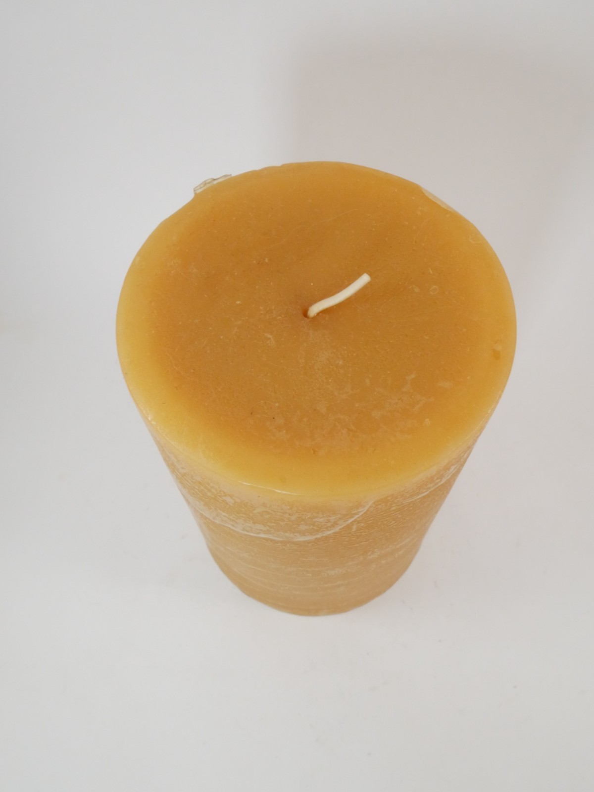 NEW Pier 1 Tuscan Herb Pillar Candle 4×6 Retired 140 Hrs Orange Scented Textured