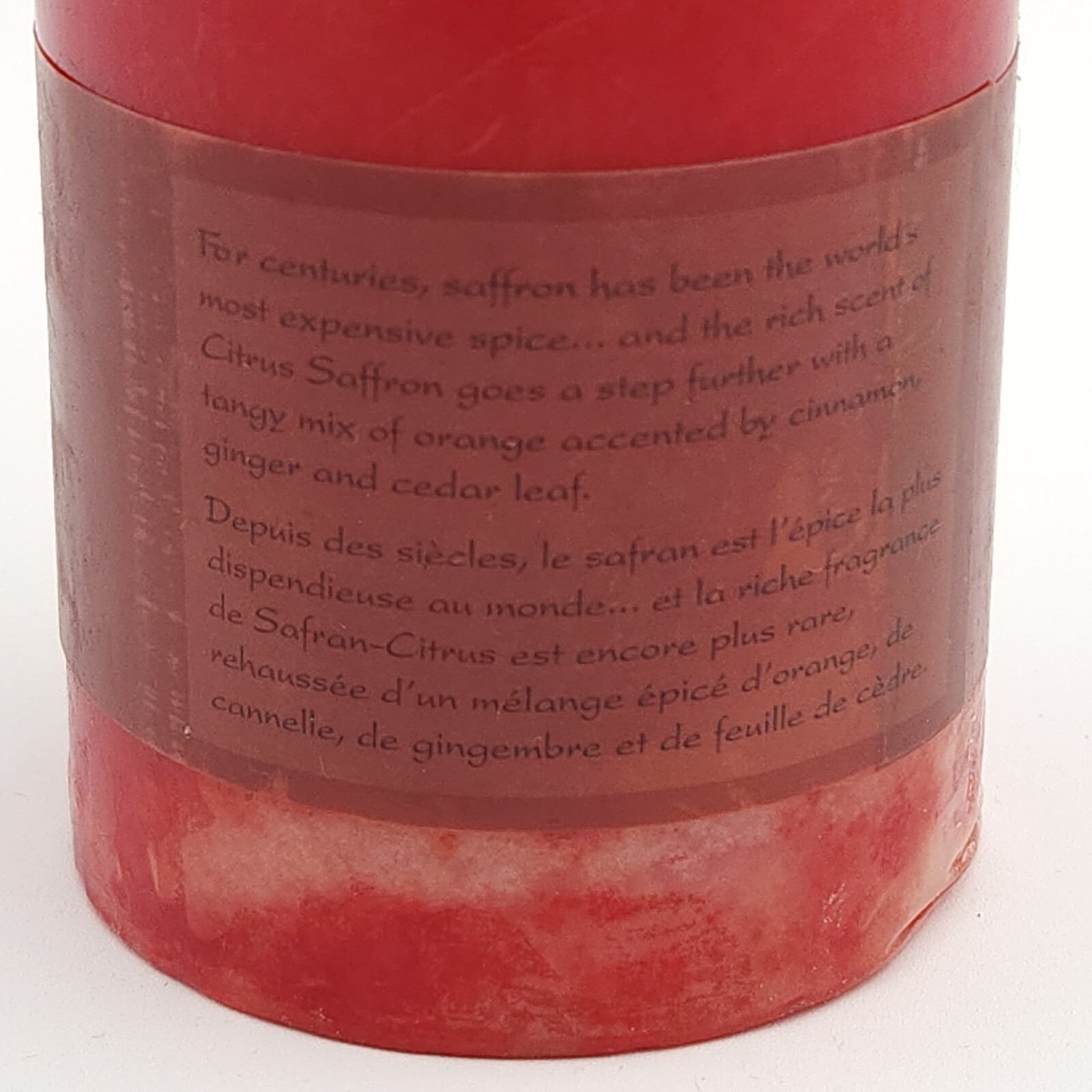 Pier 1 Imports Citrus Saffron Scented Pillar Candle Home Fragrance Sealed Unused