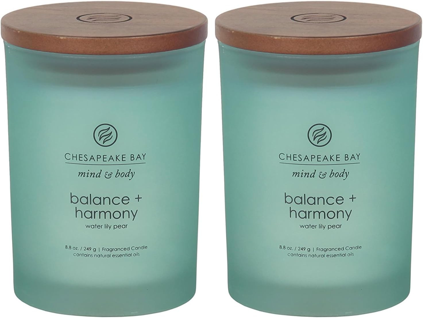 Scented Candles Serenity + Calm (Lavender Thyme) Medium Jar 2-Pack Perfect for H