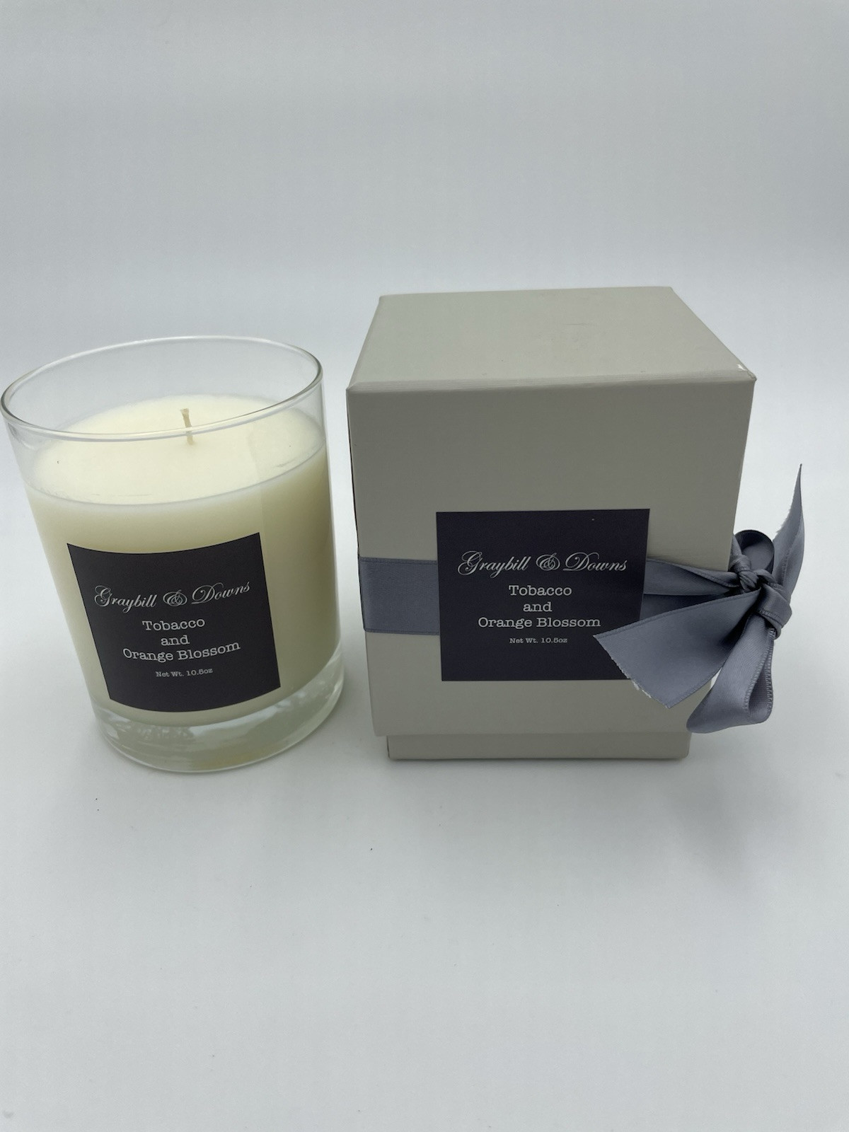 Graybill & Downs Tobacco & Orange Blossom 10 oz Luxury Candle Home Fragrance NEW