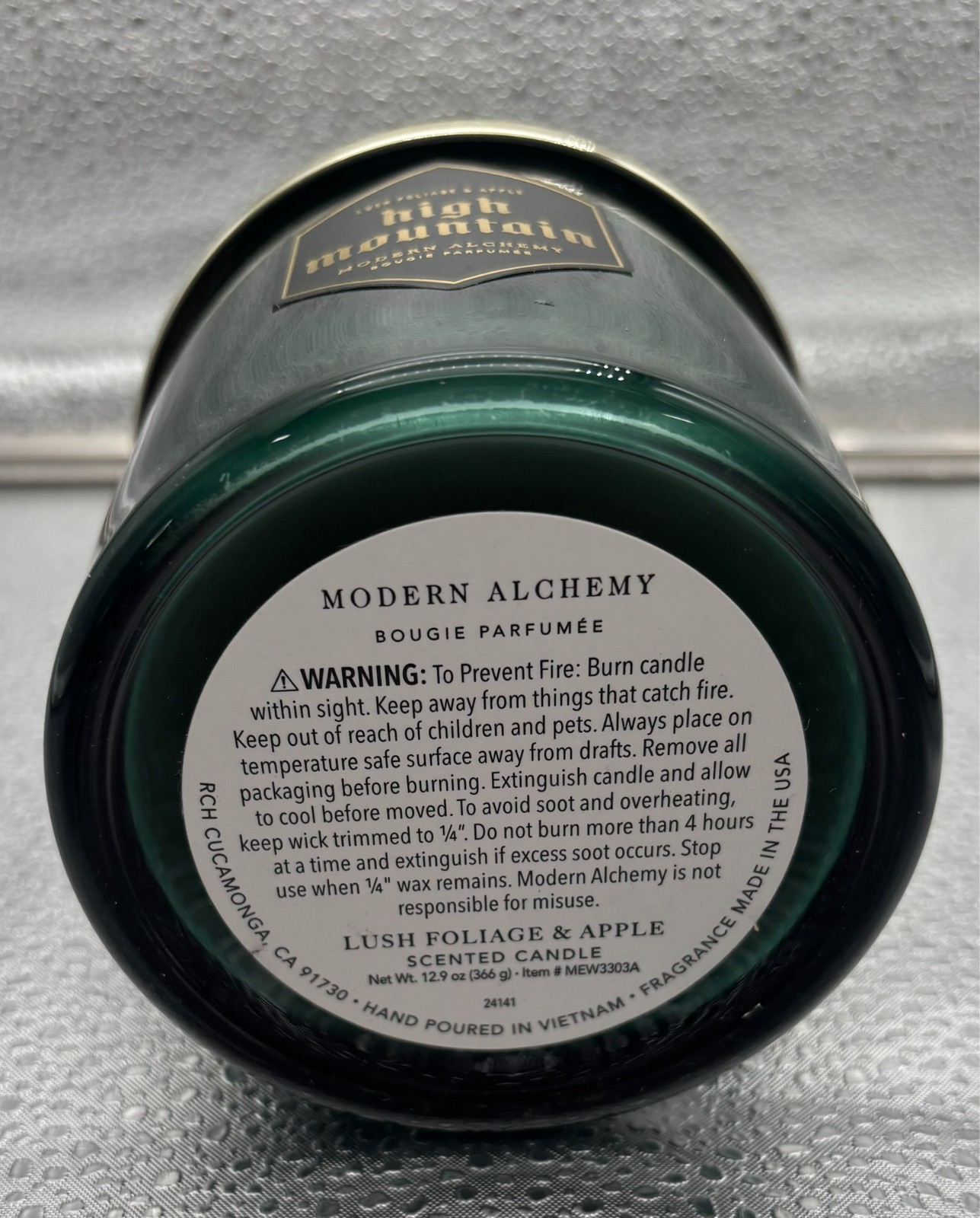 NEW Modern Alchemy High Mountain Candle, Lush Foliage & Apple 2 wick 12.9 oz
