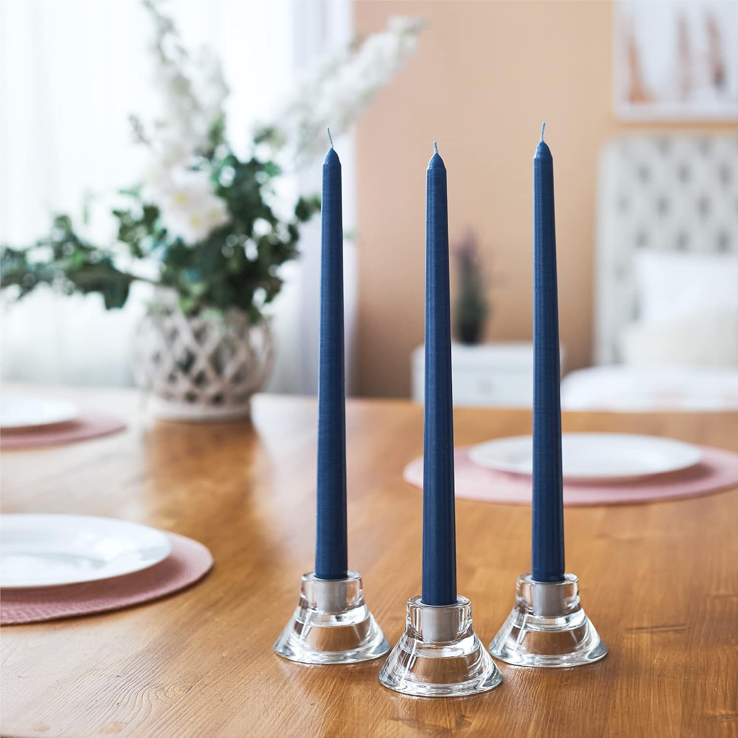 8 inch Taper Candle 4 Pack – Home Decor Dripless Candles Long Burning