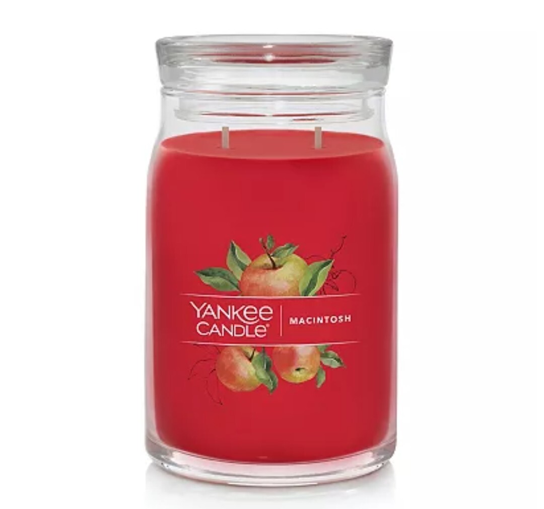 2 Pack Yankee Candle Macintosh & Red Apple Wreath 20 OZ Ea Combo