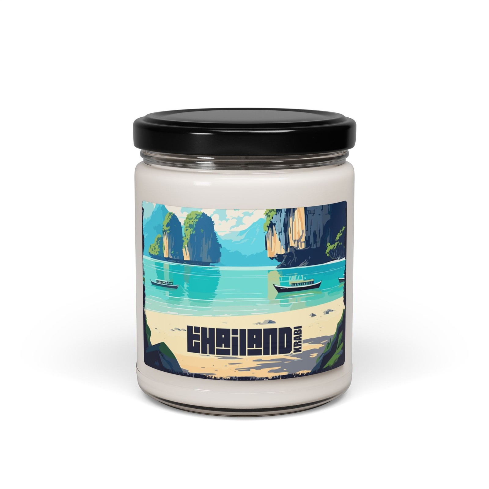 Krabi Thailand Beach Scented Candle – Soy Wax Candles – Candle Gift Dark