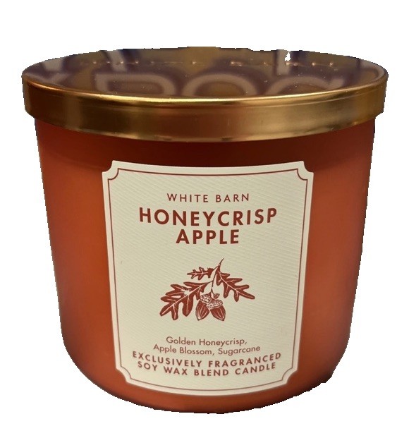 Bath & Body Works HONEYCRISP APPLE Scented 3 Wick CANDLE 25-45 Hrs 2026