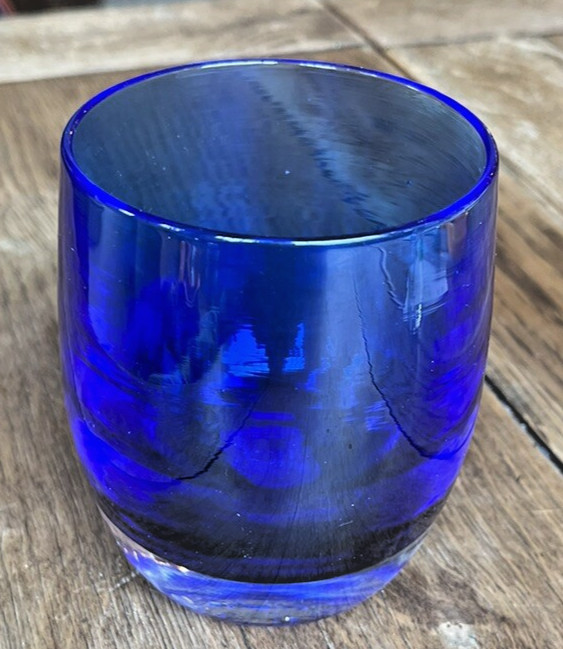 Royal Blue Glassybaby in Box Stickered EGRARI BEAUTY 1740 3.75 | Only 1 on eBay