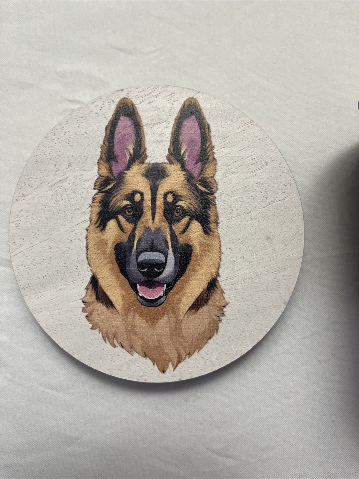 German Shepard Candle Cedar & Lavender Scented 12 oz Black Jar, Sand + Paws NEW